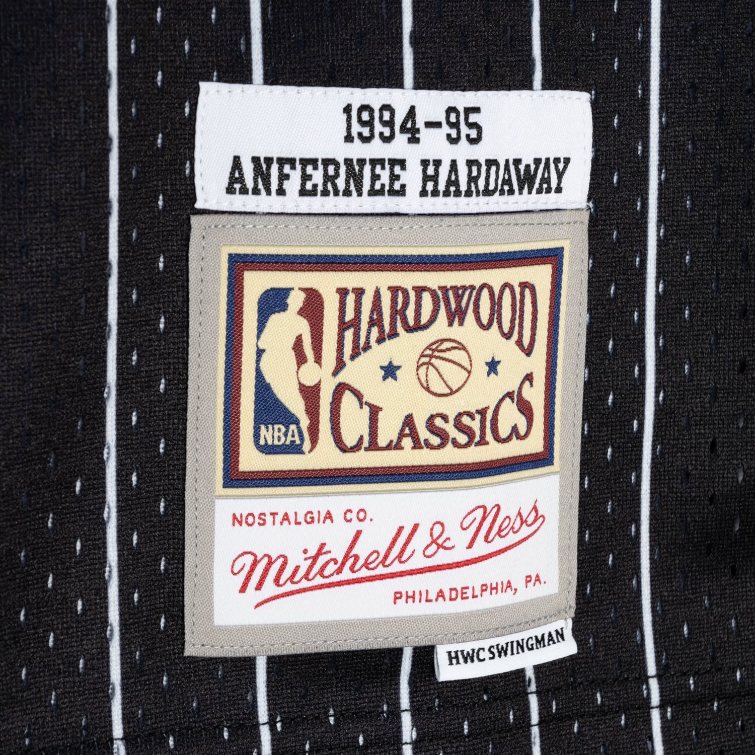 Mitchell  Ness Penny Hardaway /Black Orlando Magic Hardwood Classics 1994/95 Split Swingman Jersey                               - view number 4