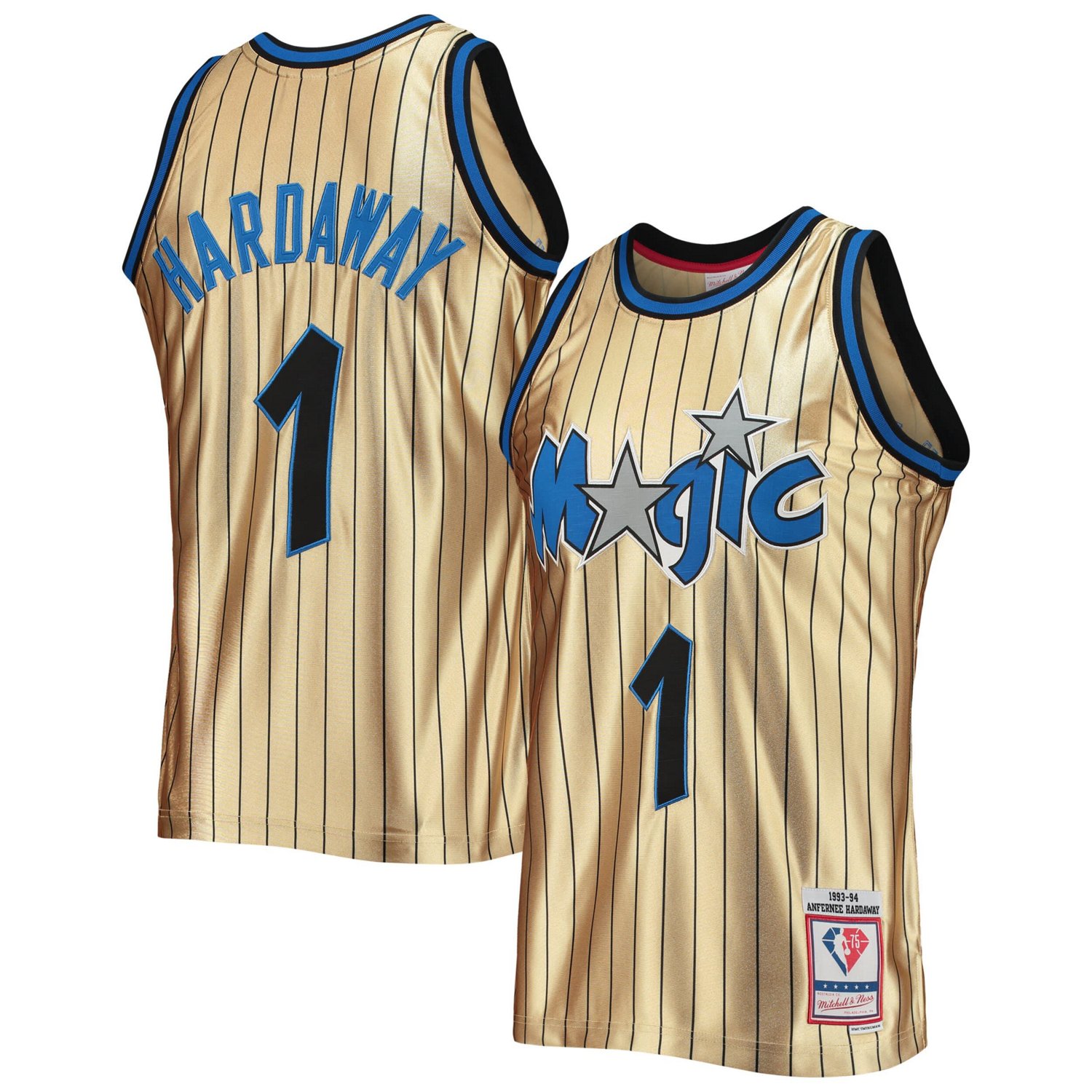 Mitchell Ness Penny Hardaway Orlando Magic 75th Anniversary 1993 94 Hardwood Classics Swingman Jersey Hamilton Place