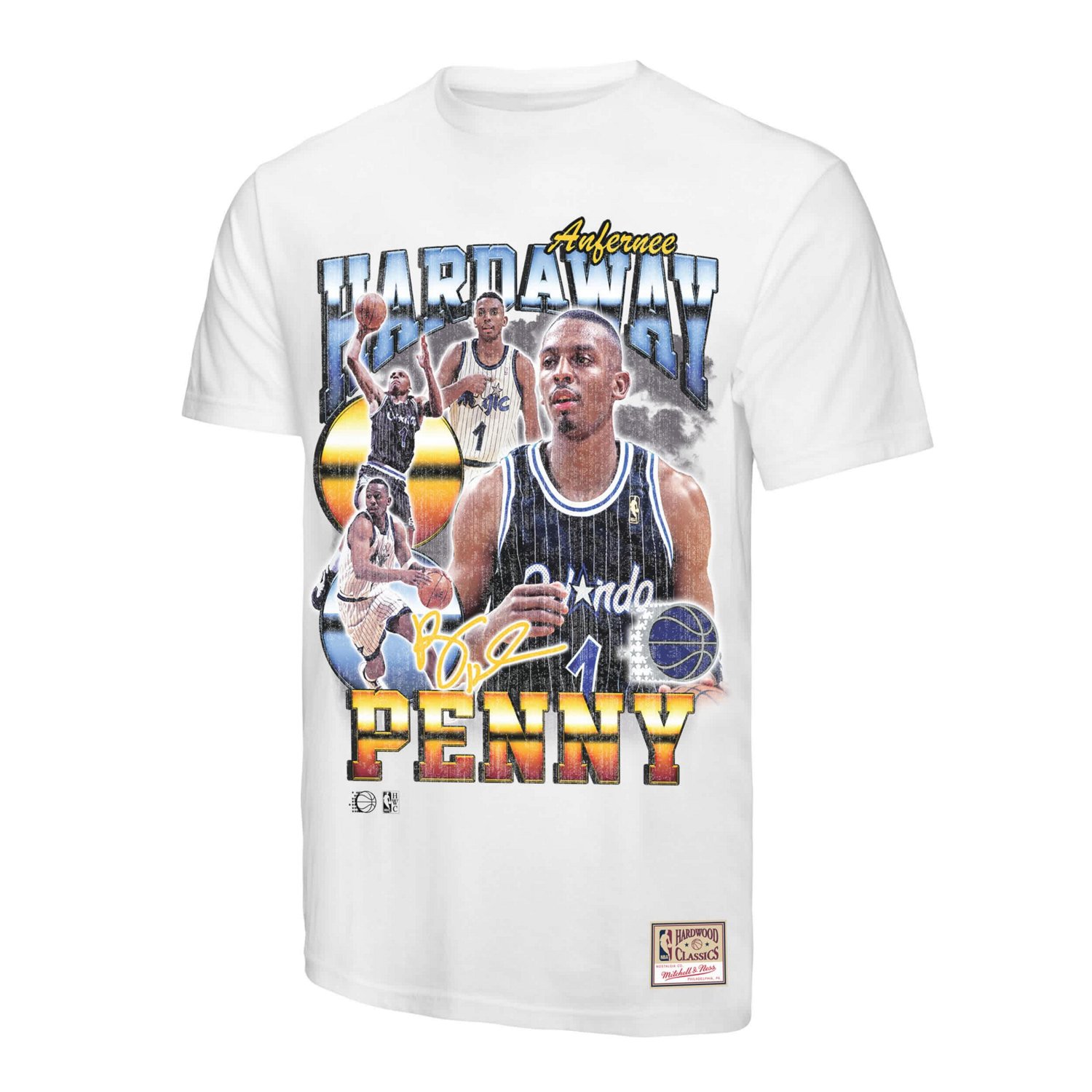 Mitchell  Ness Penny Hardaway Orlando Magic Hardwood Classics Commemorative Player Collage T-Shirt - view number 2