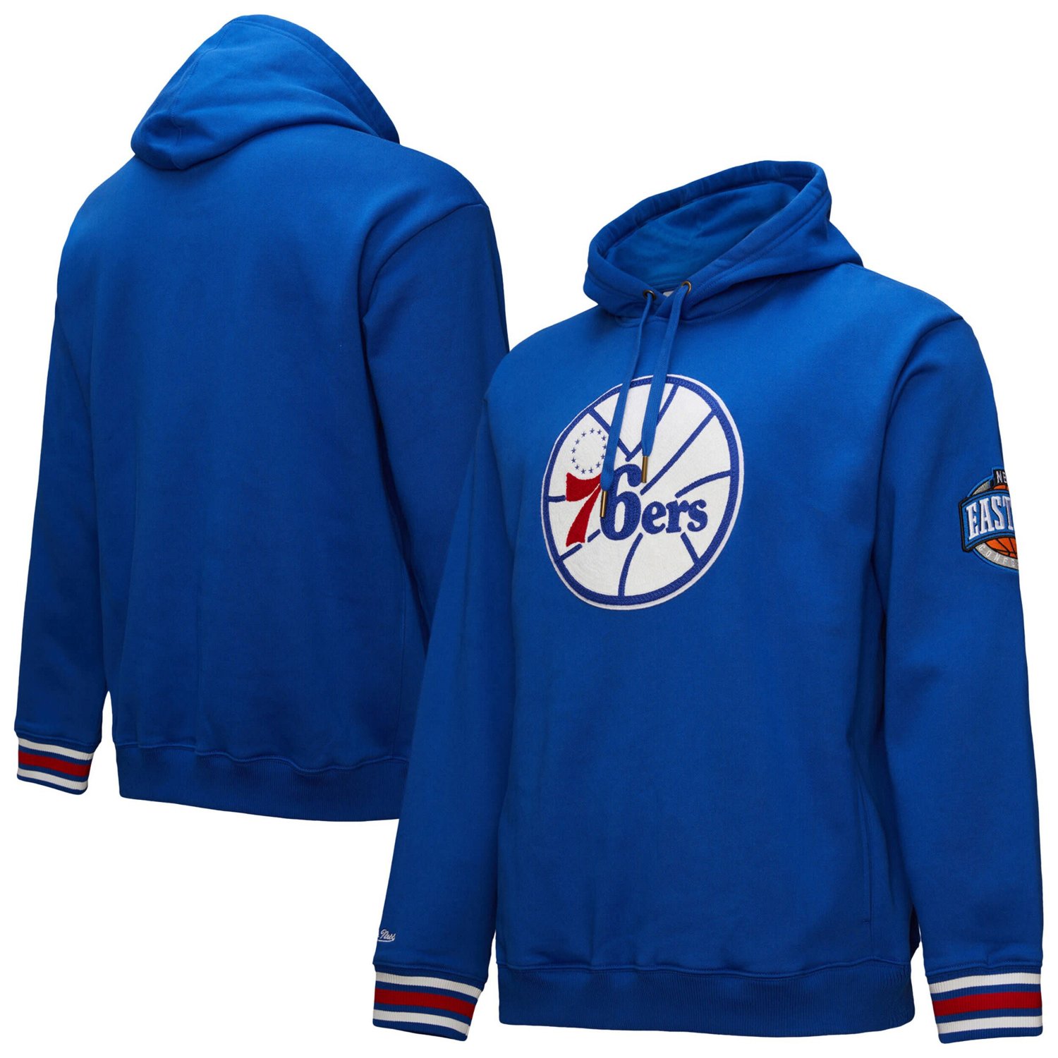 Mitchell  Ness Philadelphia 76ers Chainstitch Applique Vintage Heavyweight Pullover Hoodie - view number 1