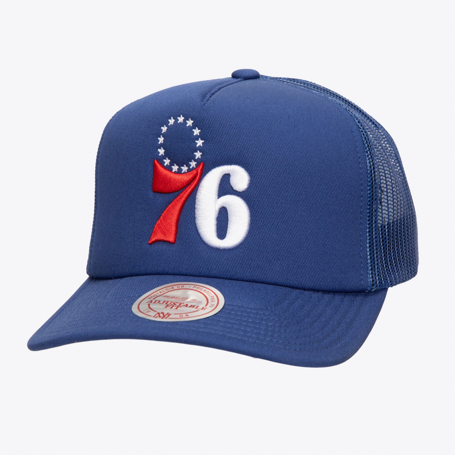 Mitchell  Ness Philadelphia 76ers Core Evergreen OTC Trucker Adjustable Hat