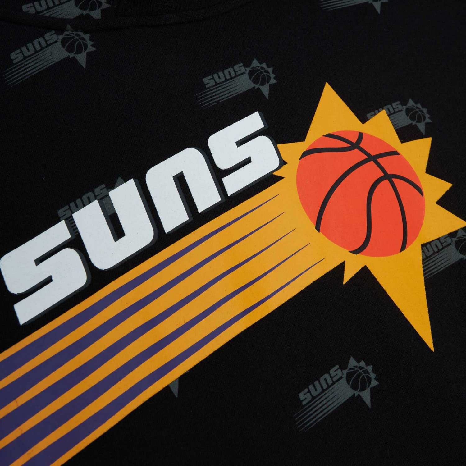 Mitchell  Ness Phoenix Suns Hardwood Classics Allover Print Pullover Hoodie