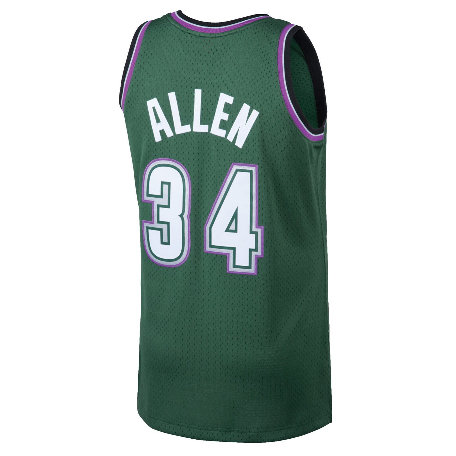 Mitchell  Ness Ray Allen Kelly Milwaukee Bucks 1996/97 Hardwood Classics Swingman Jersey                                         - view number 3