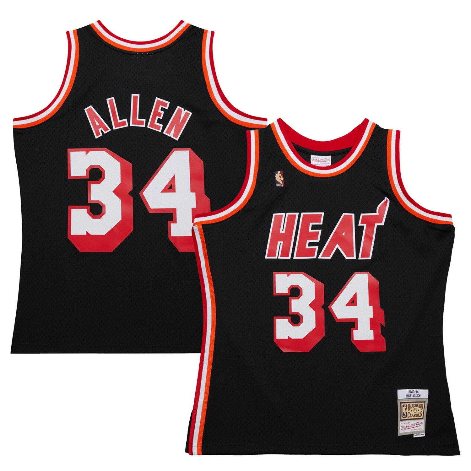 Mitchell  Ness Ray Allen Miami Heat 2013 14 Hardwood Classics Swingman Jersey