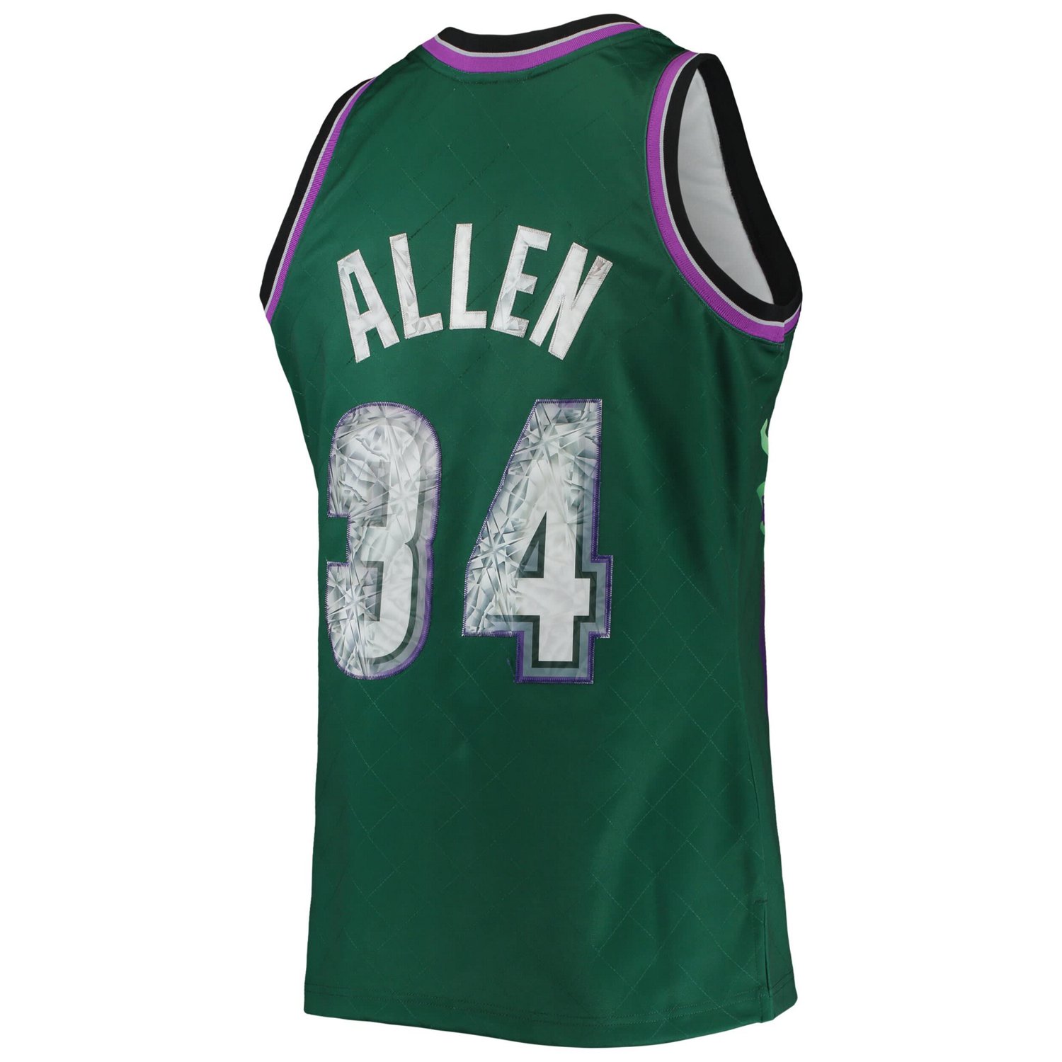 Mitchell  Ness Ray Allen Milwaukee Bucks 1996/97 Hardwood Classics NBA 75th Anniversary Diamond Swingman Jersey                  - view number 3
