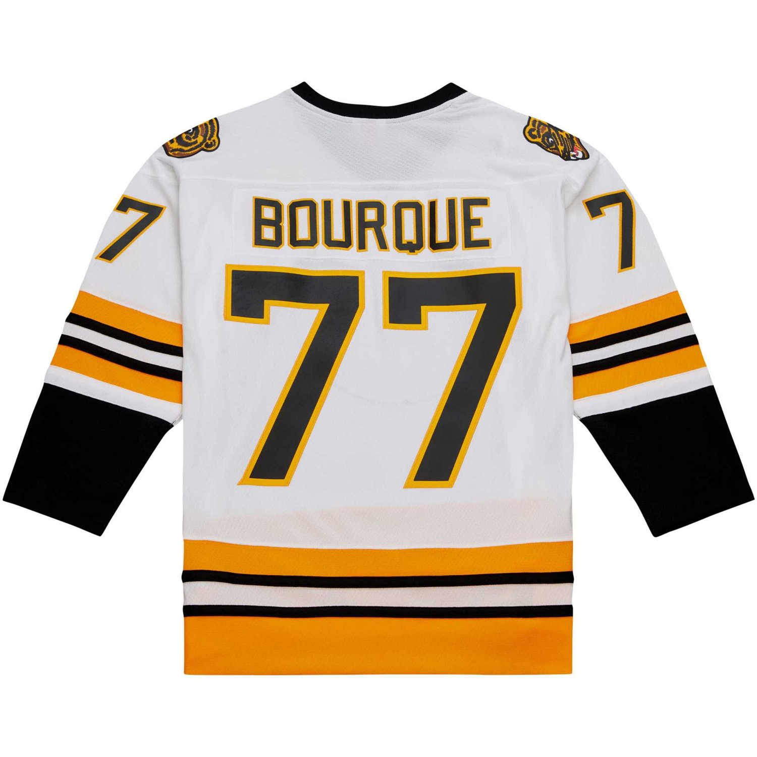 Mitchell  Ness Ray Bourque Boston Bruins Captain Patch 1989/90 Blue Line Player Jersey                                           - view number 3