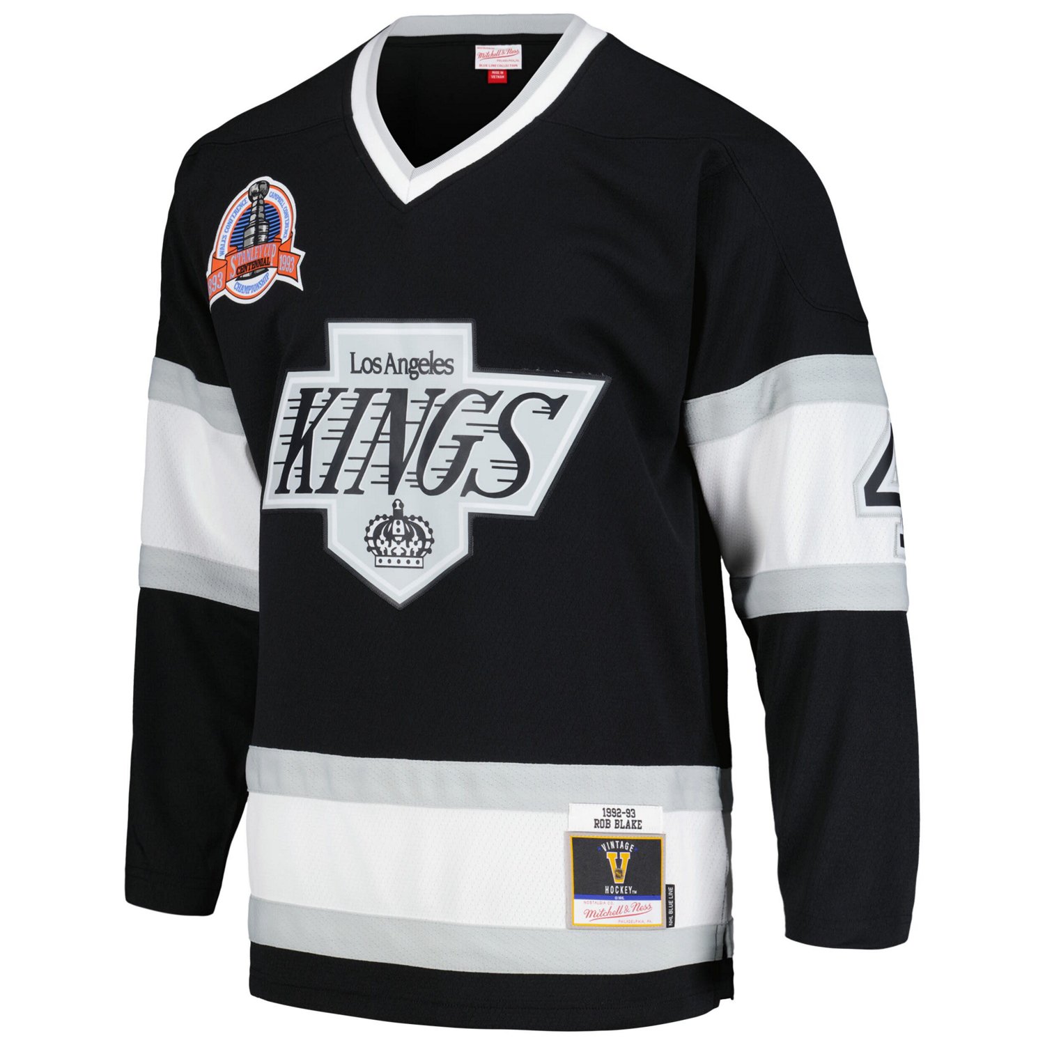 Mitchell  Ness Rob Blake Los Angeles Kings 1992/93 Blue Line Player Jersey                                                       - view number 2