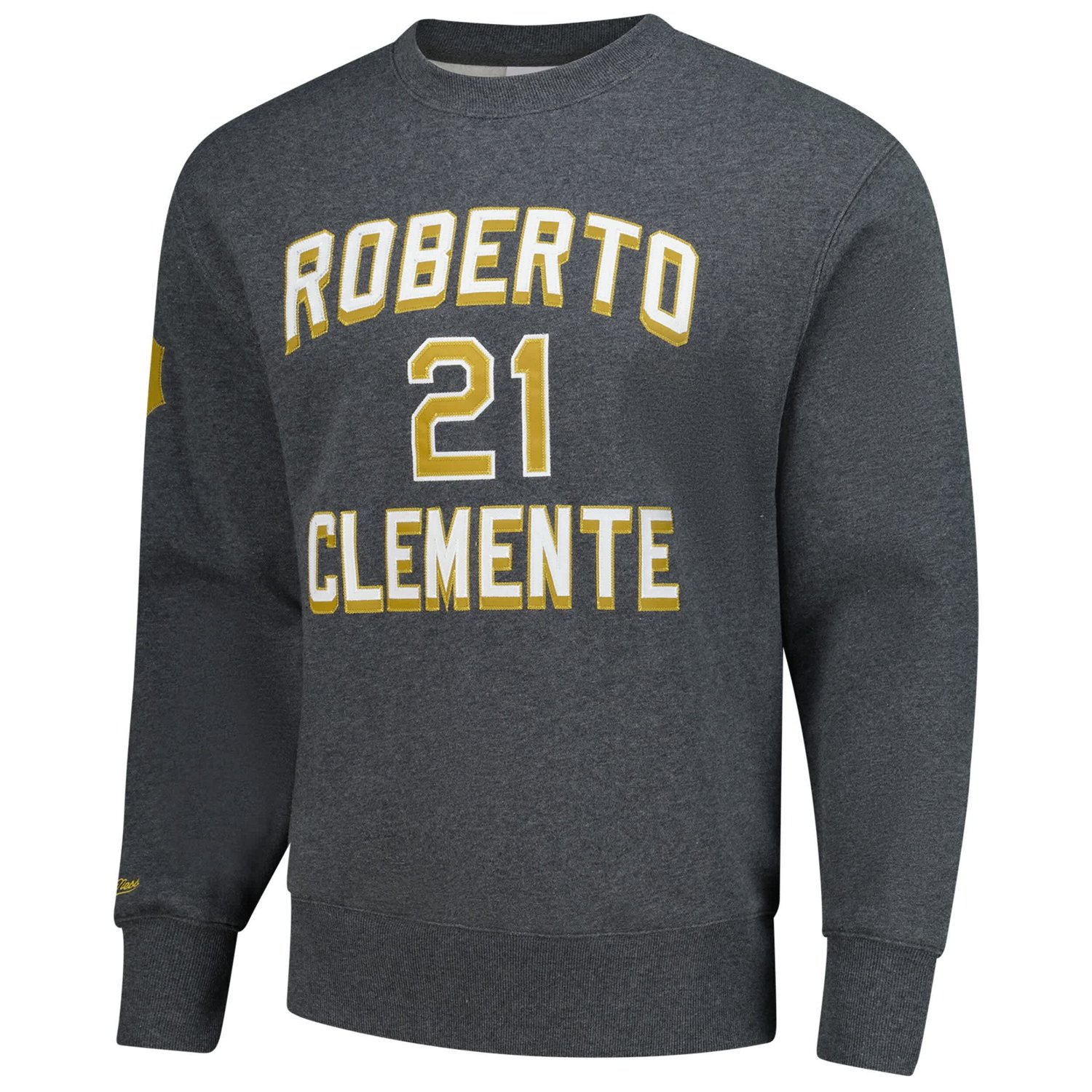 Mitchell  Ness Roberto Clemente Pittsburgh Pirates Legends Collection Vintage Logo Name  Number Fleece Pullover Sweatshirt - view number 2