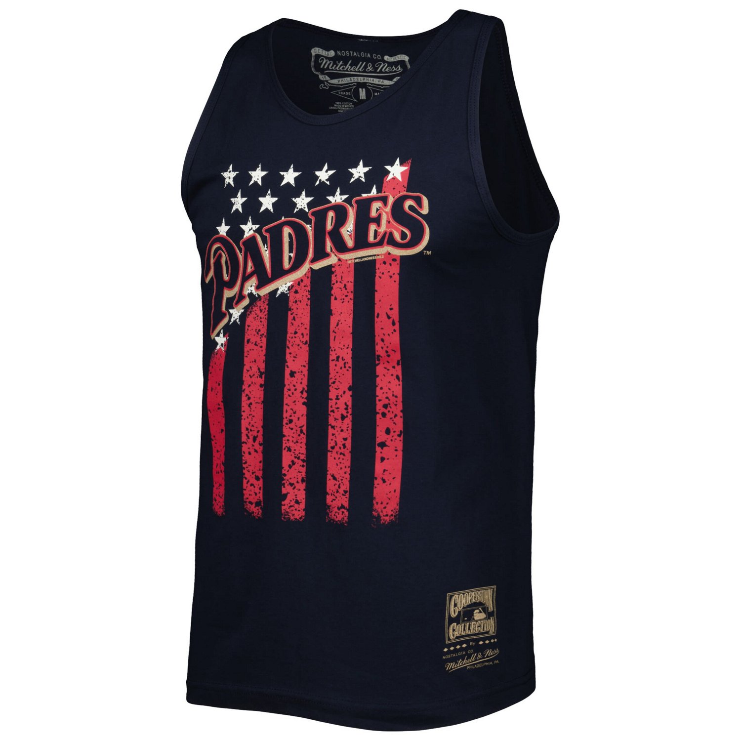 Mitchell  Ness San Diego Padres Cooperstown Collection Stars and Stripes Tank Top - view number 2