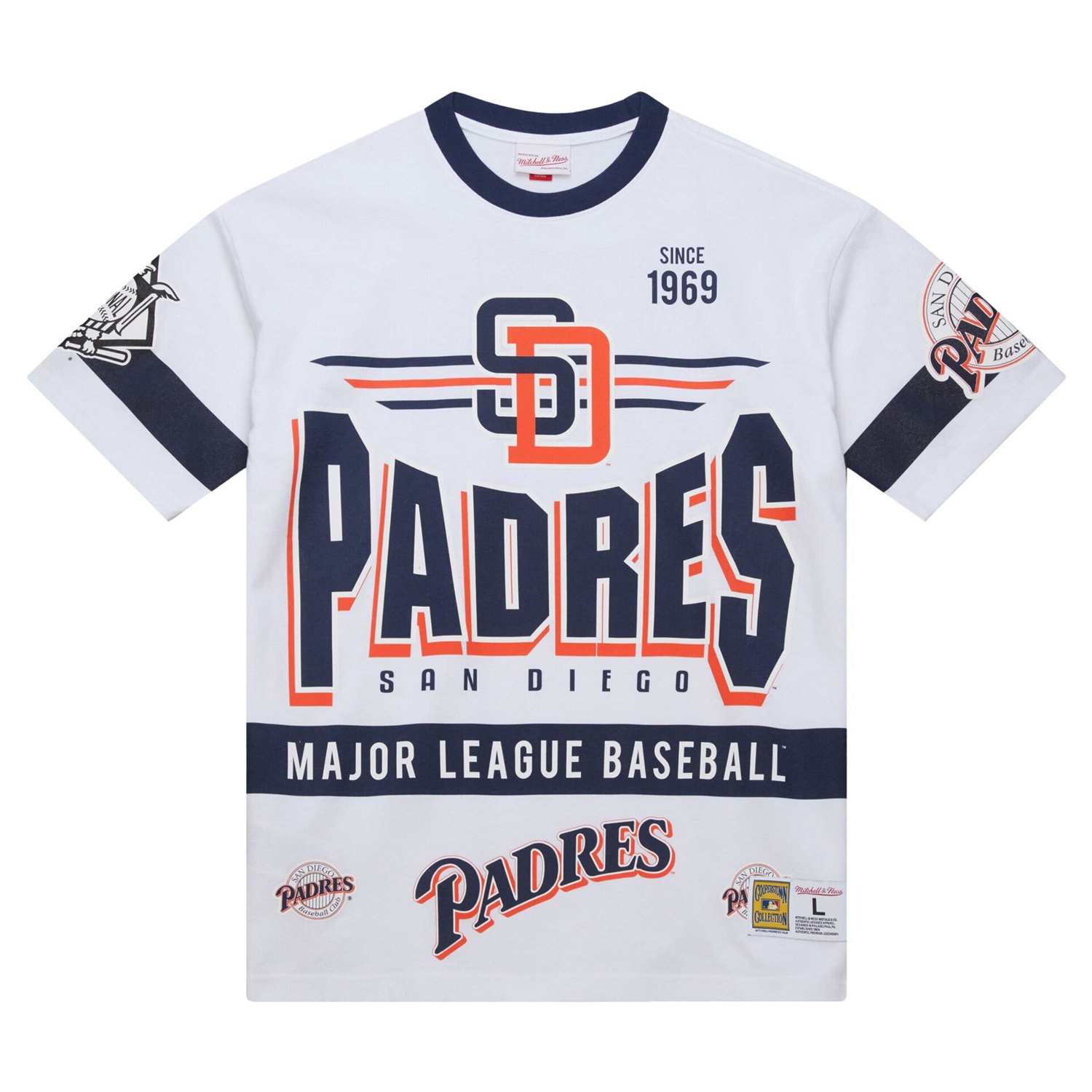 Mitchell  Ness San Diego Padres Cooperstown Collection Team Origins Premium T-Shirt - view number 2