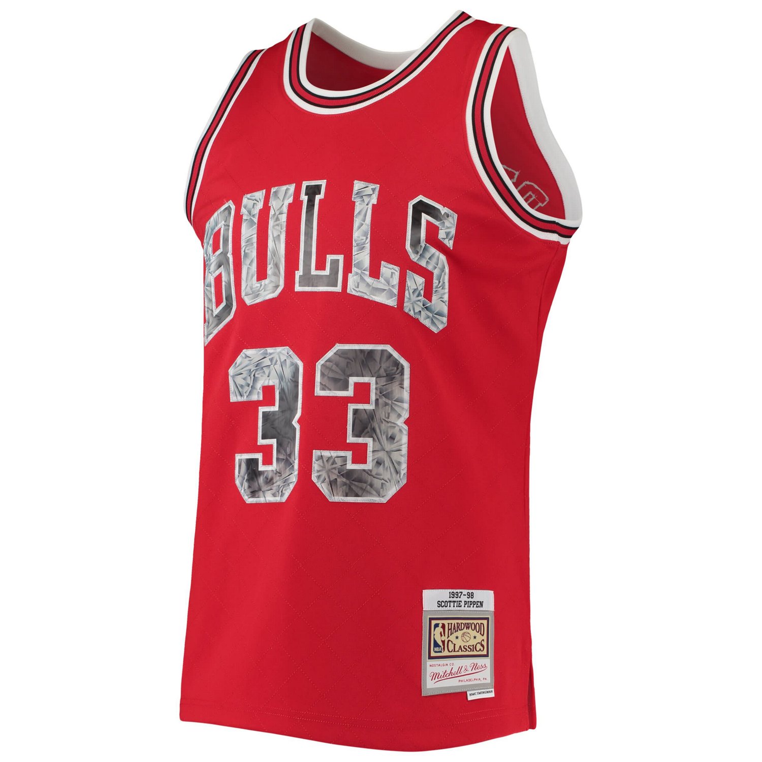 Mitchell  Ness Scottie Pippen Chicago Bulls 1997/98 Hardwood Classics NBA 75th Anniversary Diamond Swingman Jersey