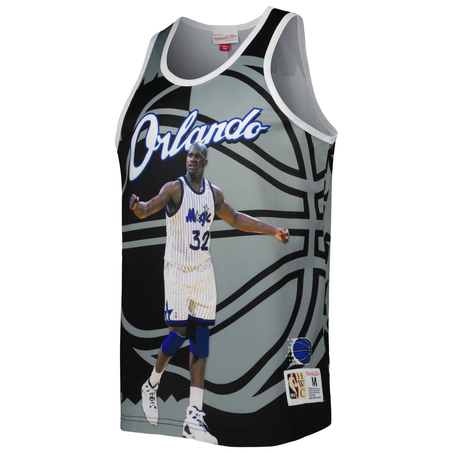Mitchell  Ness Shaquille O'Neal /Gray Orlando Magic Sublimated Player Tank Top                                                   - view number 2