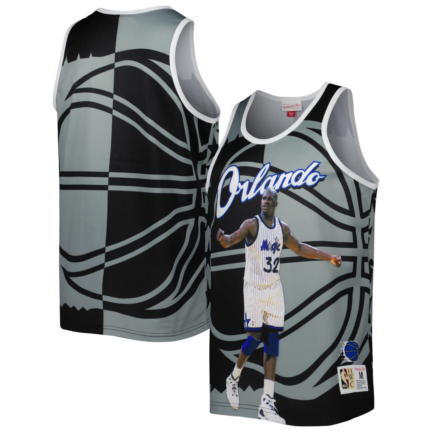 Mitchell  Ness Shaquille O'Neal /Gray Orlando Magic Sublimated Player Tank Top                                                   - view number 1