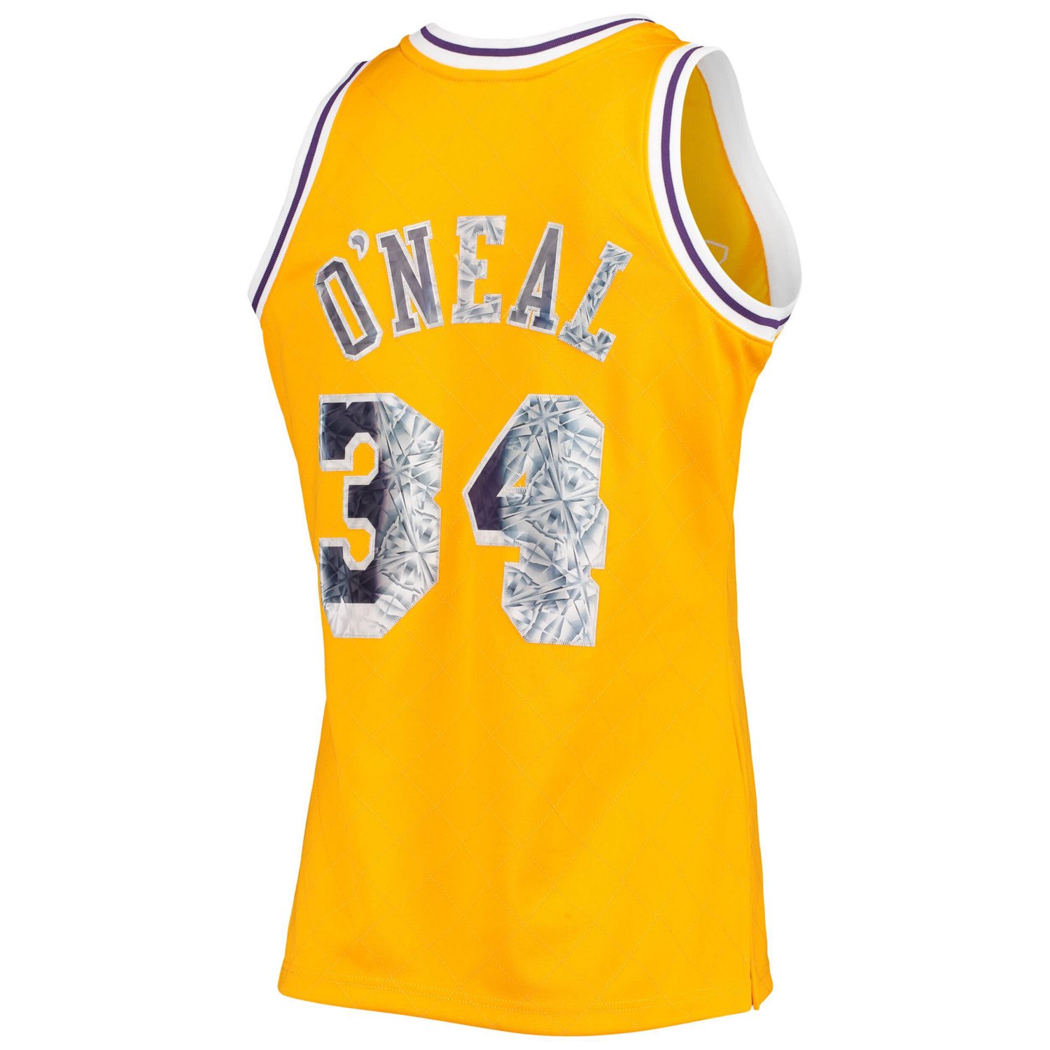 Mitchell  Ness Shaquille O'Neal Los Angeles Lakers 1996-97 Hardwood Classics NBA 75th Anniversary Diamond Swingman Jersey        - view number 3
