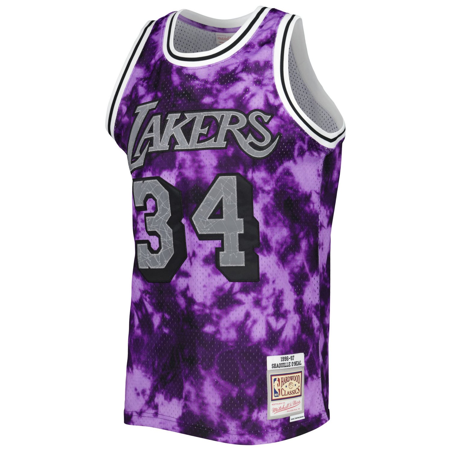 Mitchell  Ness Shaquille O'Neal Los Angeles Lakers 1996/97 Galaxy Swingman Jersey                                                - view number 2