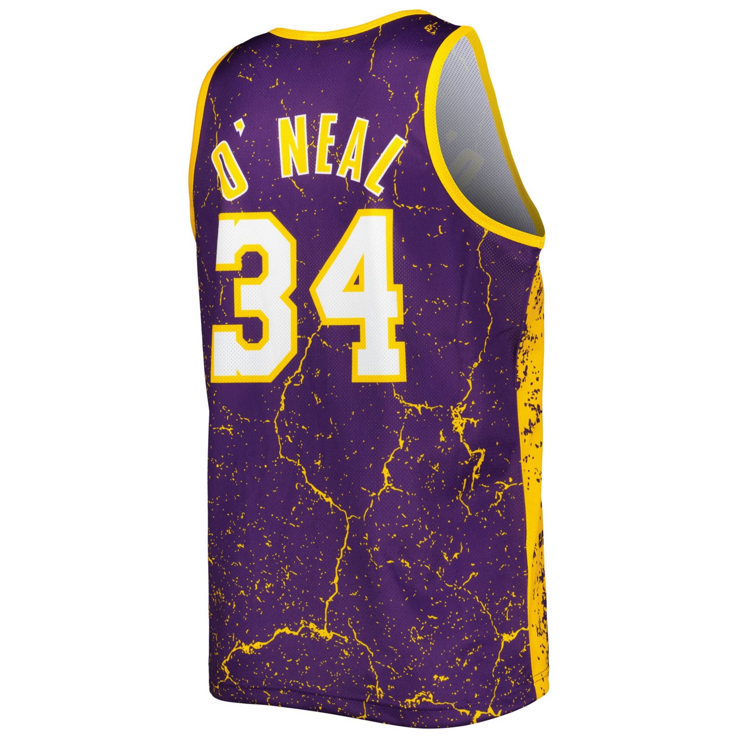 Mitchell  Ness Shaquille O'Neal Los Angeles Lakers 1999-00 Hardwood Classics Player Burst Tank Top - view number 3