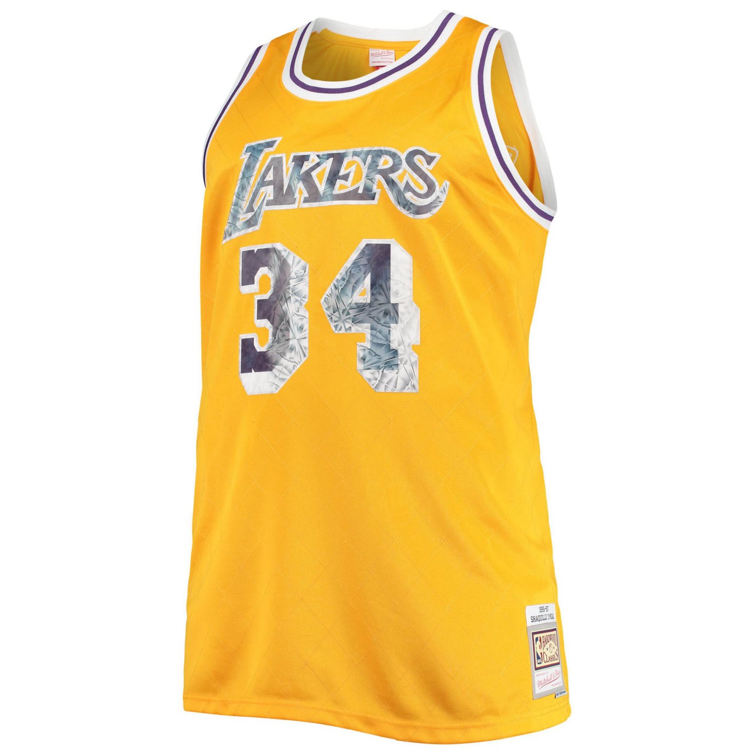 Mitchell  Ness Shaquille O'Neal Los Angeles Lakers Big  Tall 1996-97 NBA 75th Anniversary Diamond Swingman Jersey                - view number 2