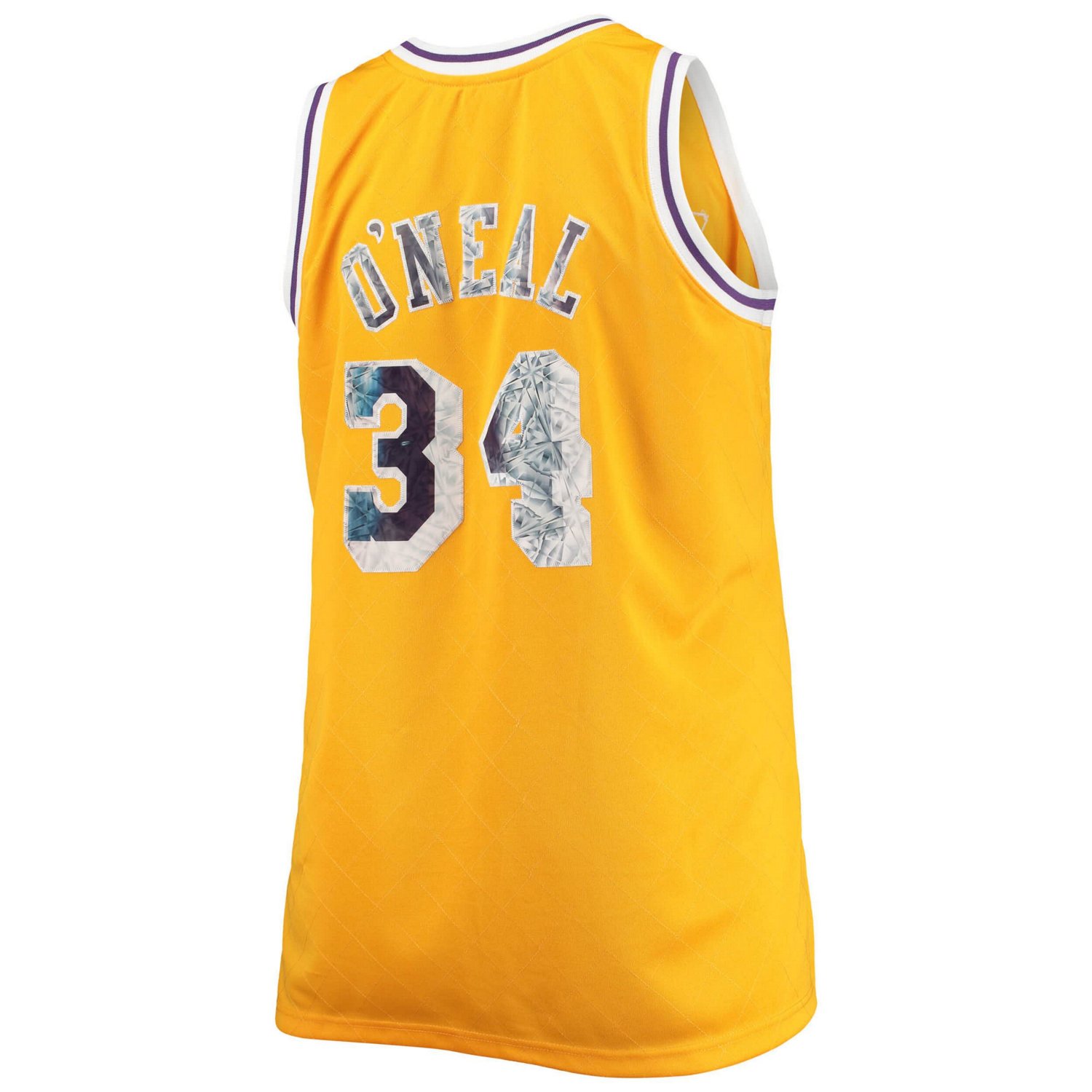 Mitchell  Ness Shaquille O'Neal Los Angeles Lakers Big  Tall 1996-97 NBA 75th Anniversary Diamond Swingman Jersey                - view number 3