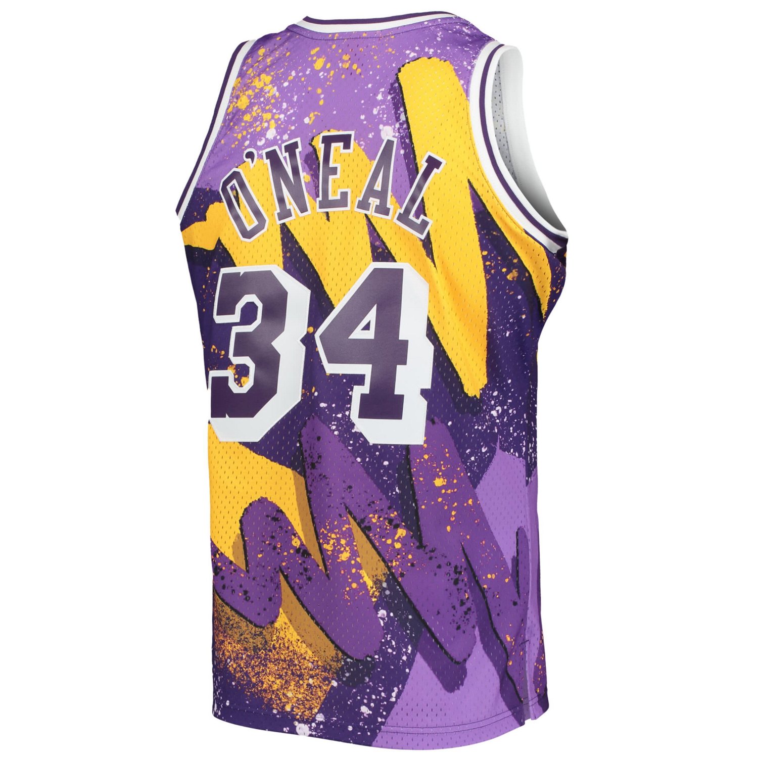 Mitchell  Ness Shaquille O'Neal Los Angeles Lakers Hardwood Classics 1996/97 Hyper Hoops Swingman Jersey                         - view number 3