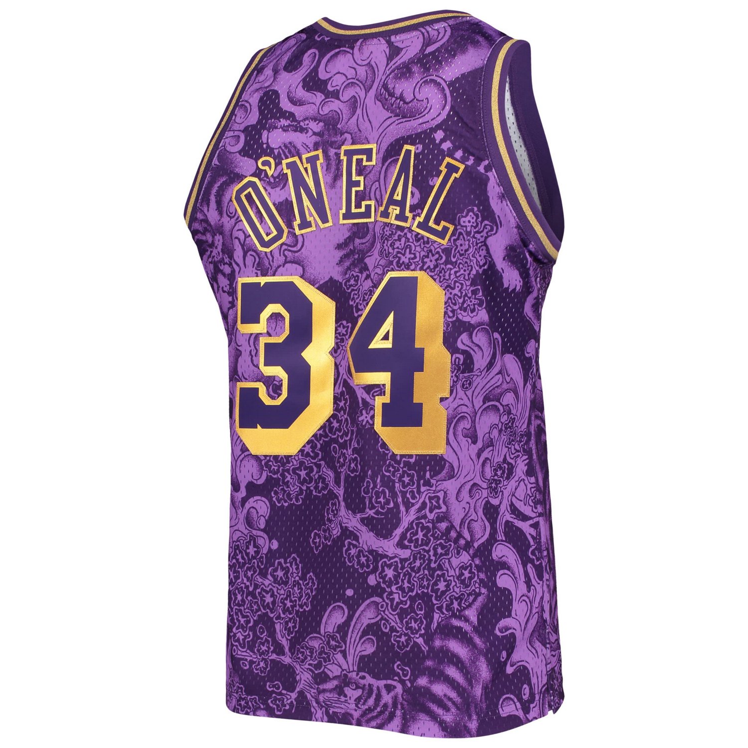 Mitchell  Ness Shaquille O'Neal Los Angeles Lakers Hardwood Classics 1996/97 Lunar New Year Swingman Jersey                      - view number 3