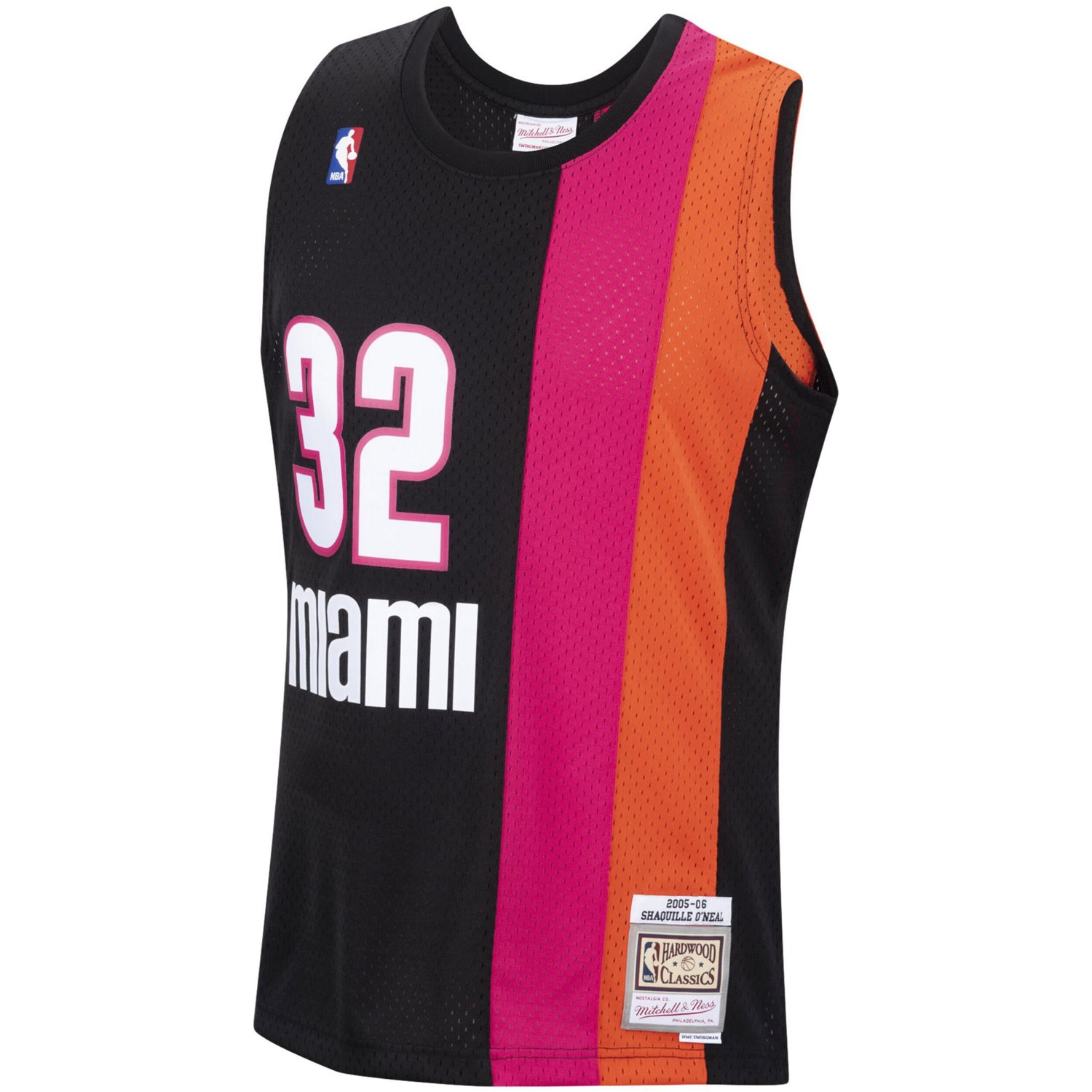 Mitchell  Ness Shaquille O'Neal Miami Heat 2005/06 Hardwood Classics Swingman Jersey                                             - view number 2