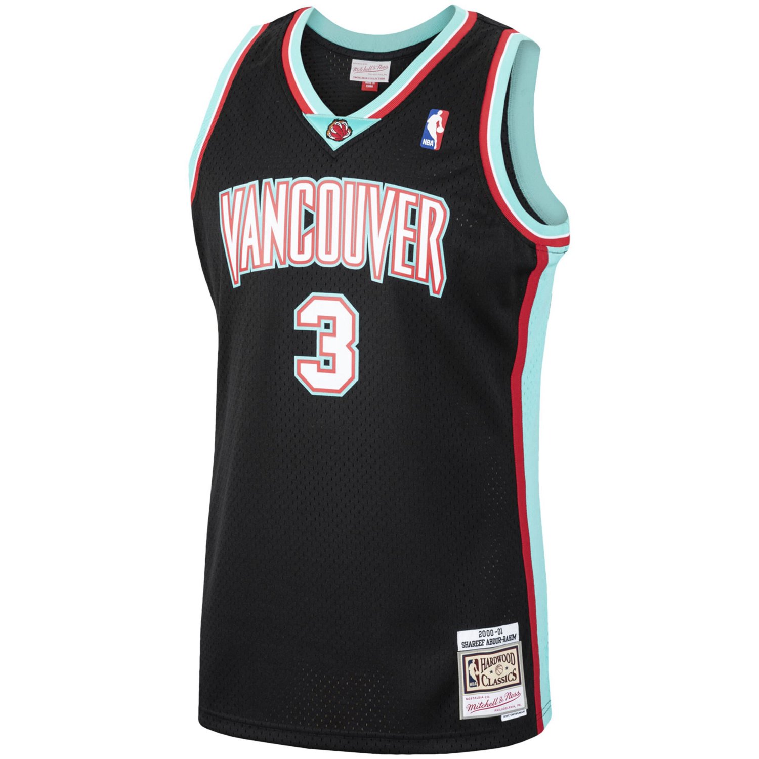 Mitchell  Ness Shareef Abdur-Rahim Vancouver Grizzlies 2000/01 Hardwood Classics Swingman Jersey                                 - view number 2