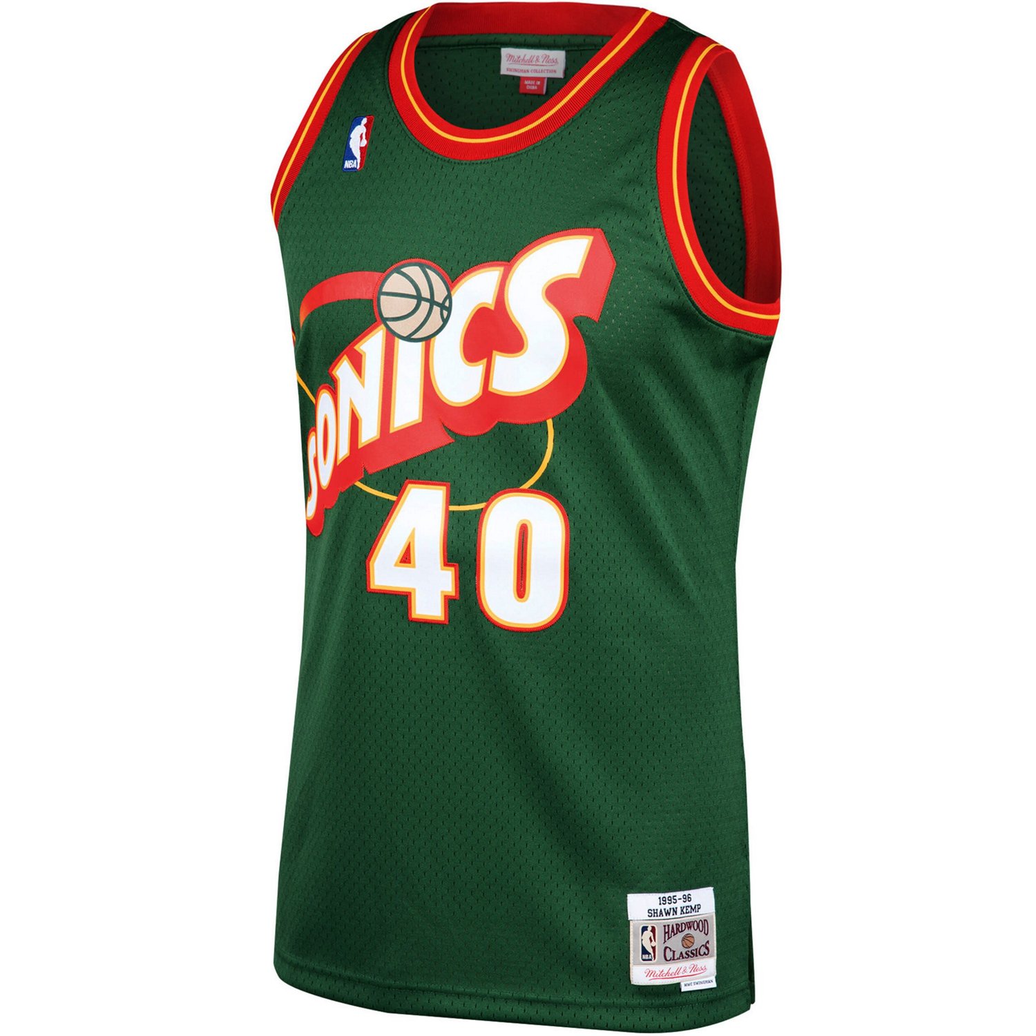 Mitchell  Ness Shawn Kemp Seattle SuperSonics 1995/96 Hardwood Classics Swingman Jersey - view number 2