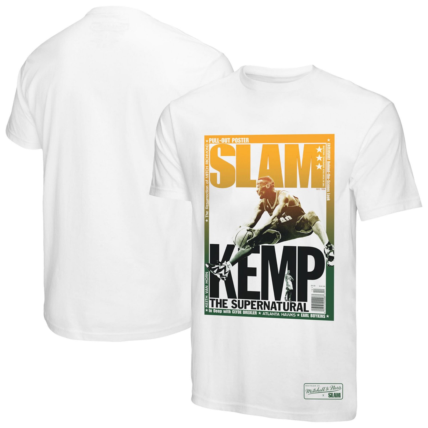 Mitchell  Ness Shawn Kemp Seattle SuperSonics SLAM Gradient T-Shirt