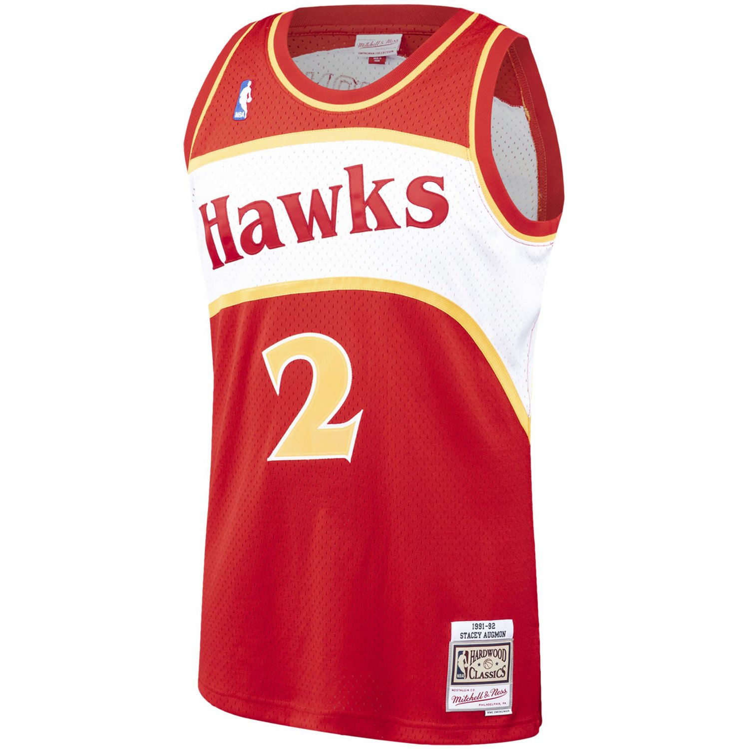 Mitchell  Ness Stacey Augmon Atlanta Hawks 1991/92 Hardwood Classics Swingman Jersey                                             - view number 2