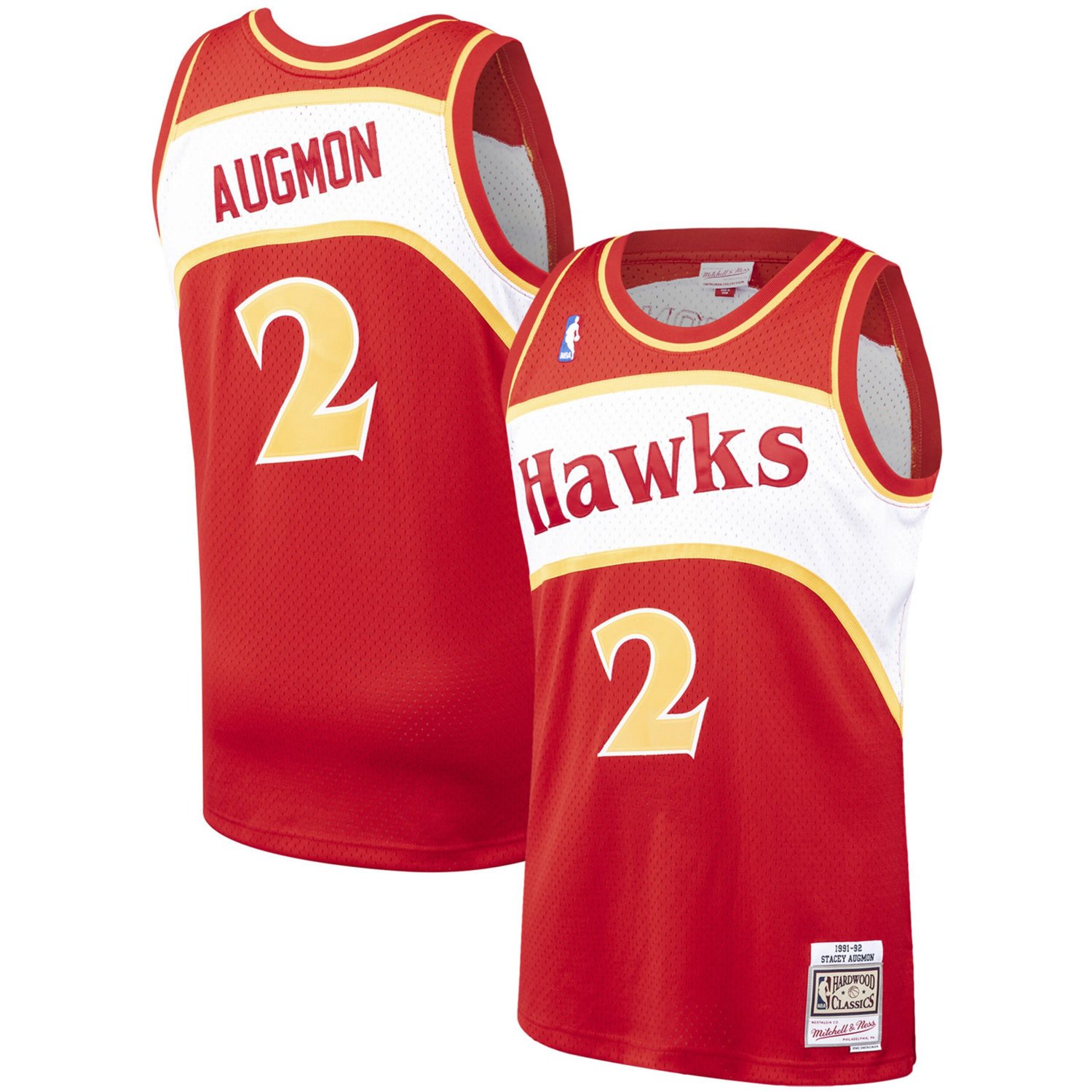 Mitchell  Ness Stacey Augmon Atlanta Hawks 1991/92 Hardwood Classics Swingman Jersey                                             - view number 1
