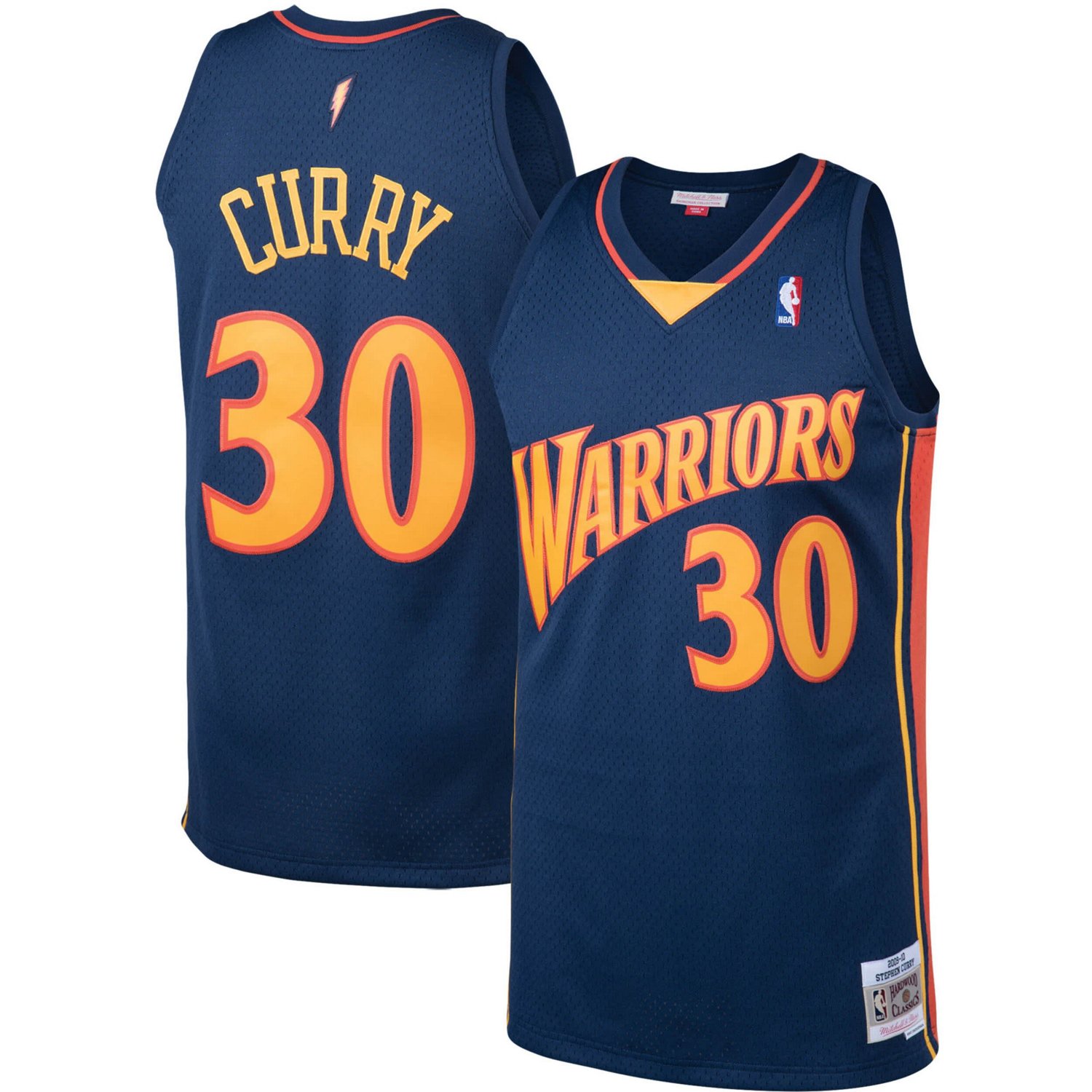Mitchell  Ness Stephen Curry Golden State Warriors 2009/10 Big  Tall Hardwood Classics Swingman Jersey