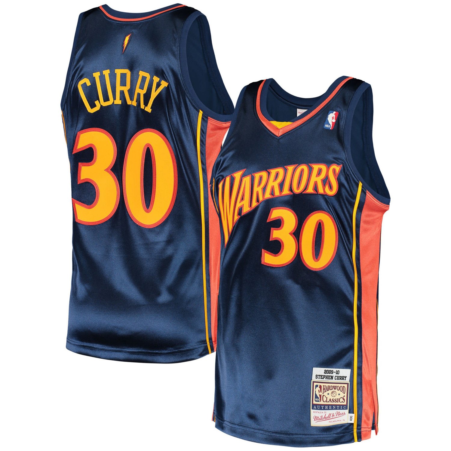 Mitchell  Ness Stephen Curry Golden State Warriors 2009/10 Hardwood Classics Authentic Jersey