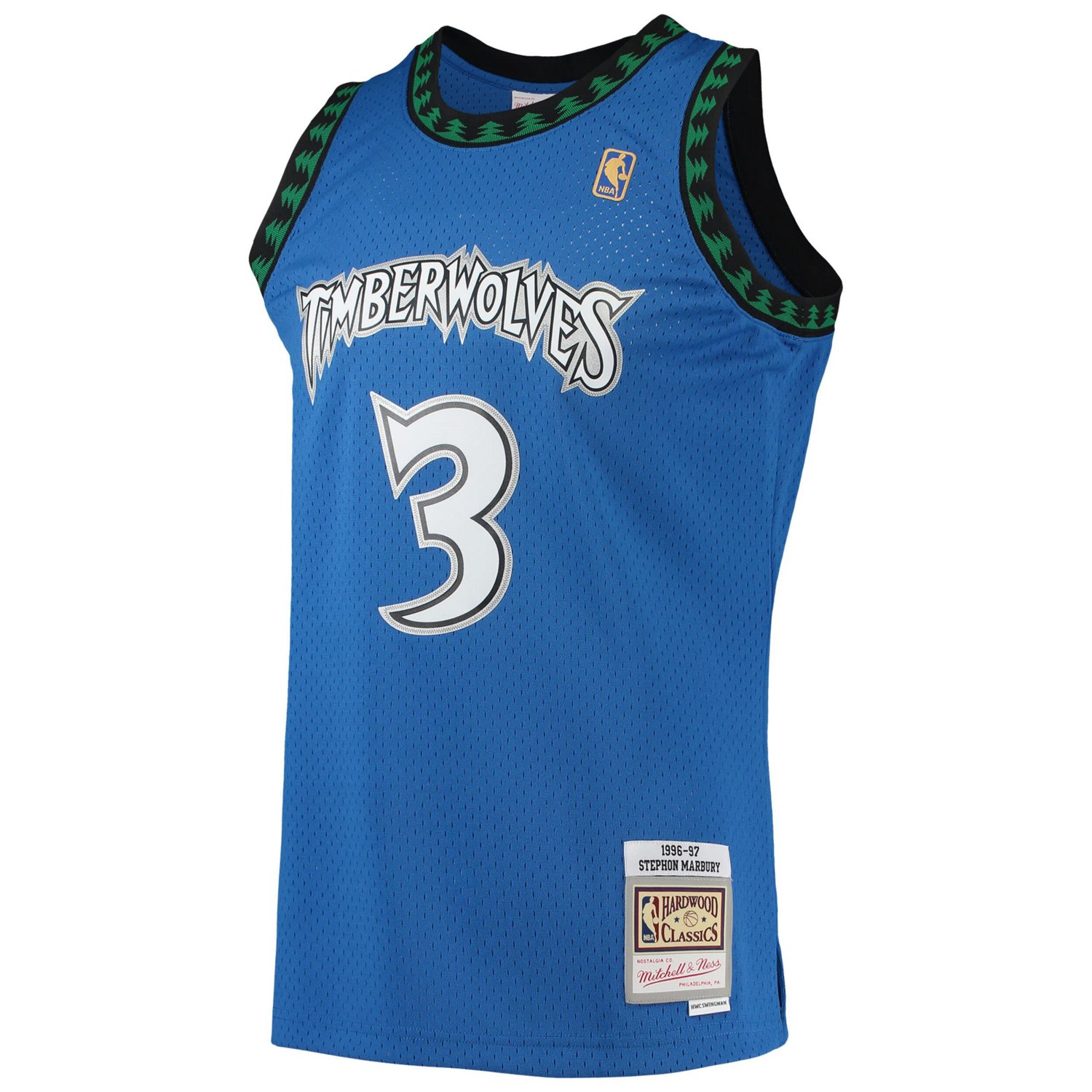 Mitchell  Ness Stephon Marbury Minnesota Timberwolves 1996/97 Hardwood Classics Swingman Jersey                                  - view number 2