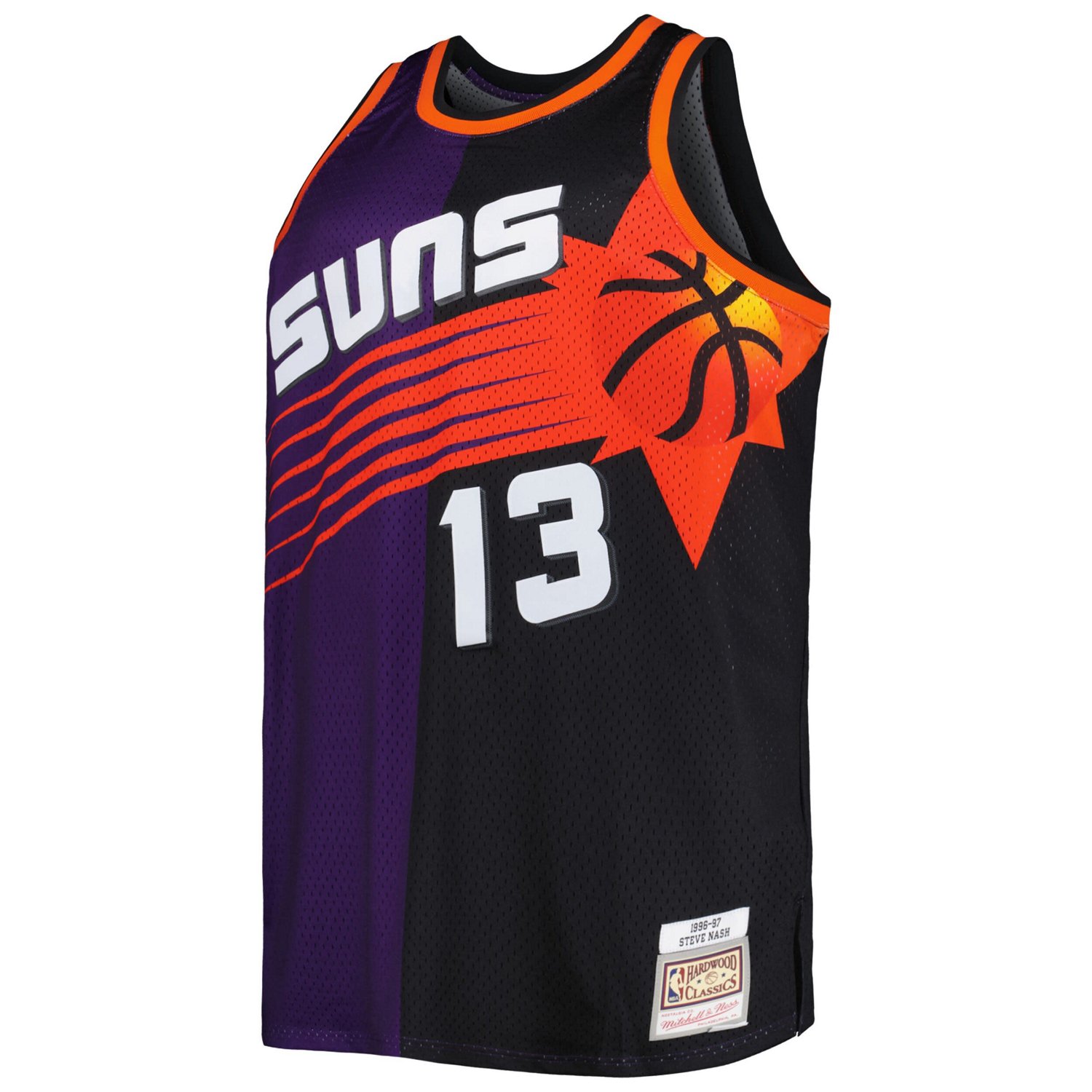 Mitchell  Ness Steve Nash /Black Phoenix Suns Big  Tall Hardwood Classics 1996/97 Split Swingman Jersey                          - view number 2