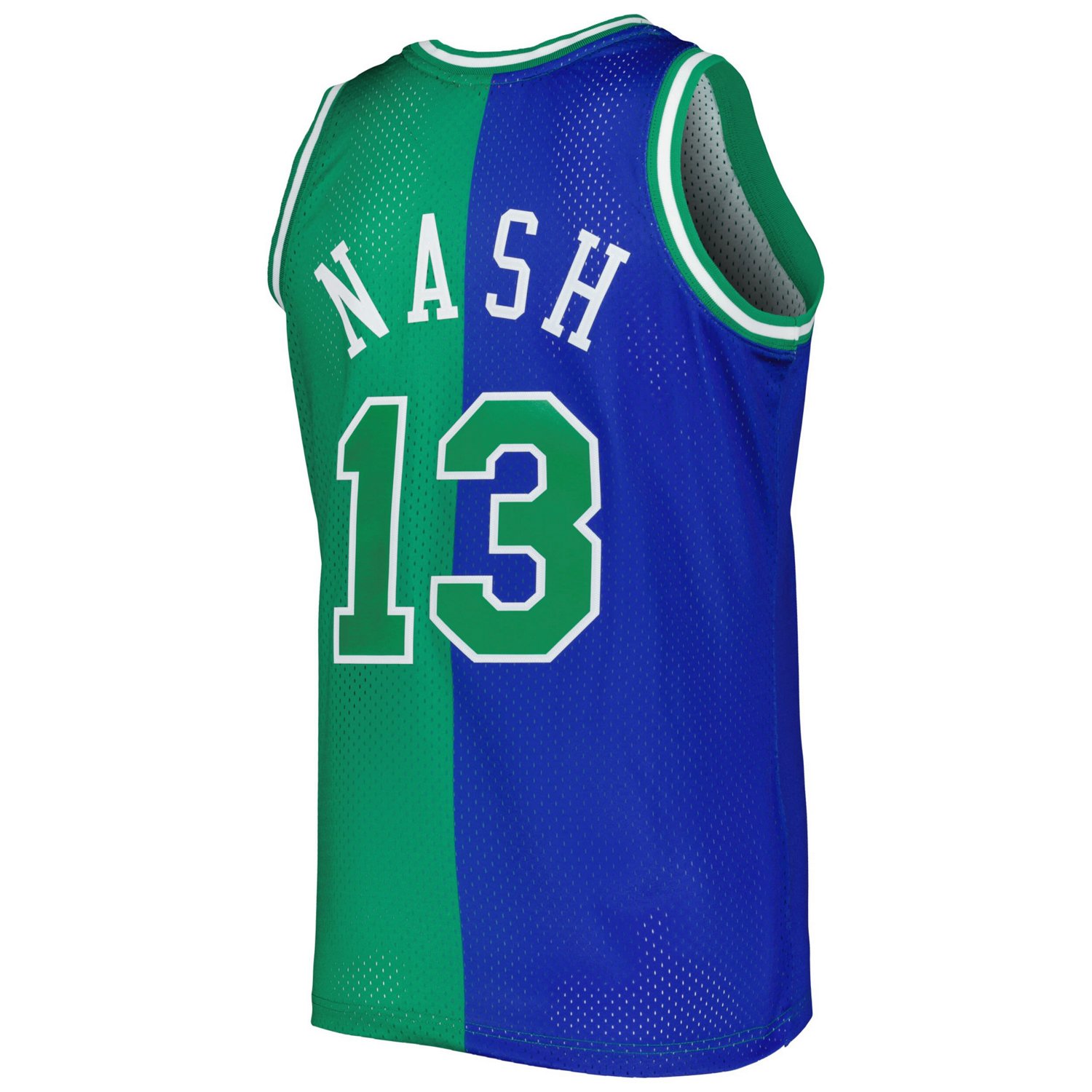 Mitchell  Ness Steve Nash /Green Dallas Mavericks Hardwood Classics 1998/99 Split Swingman Jersey                                - view number 3