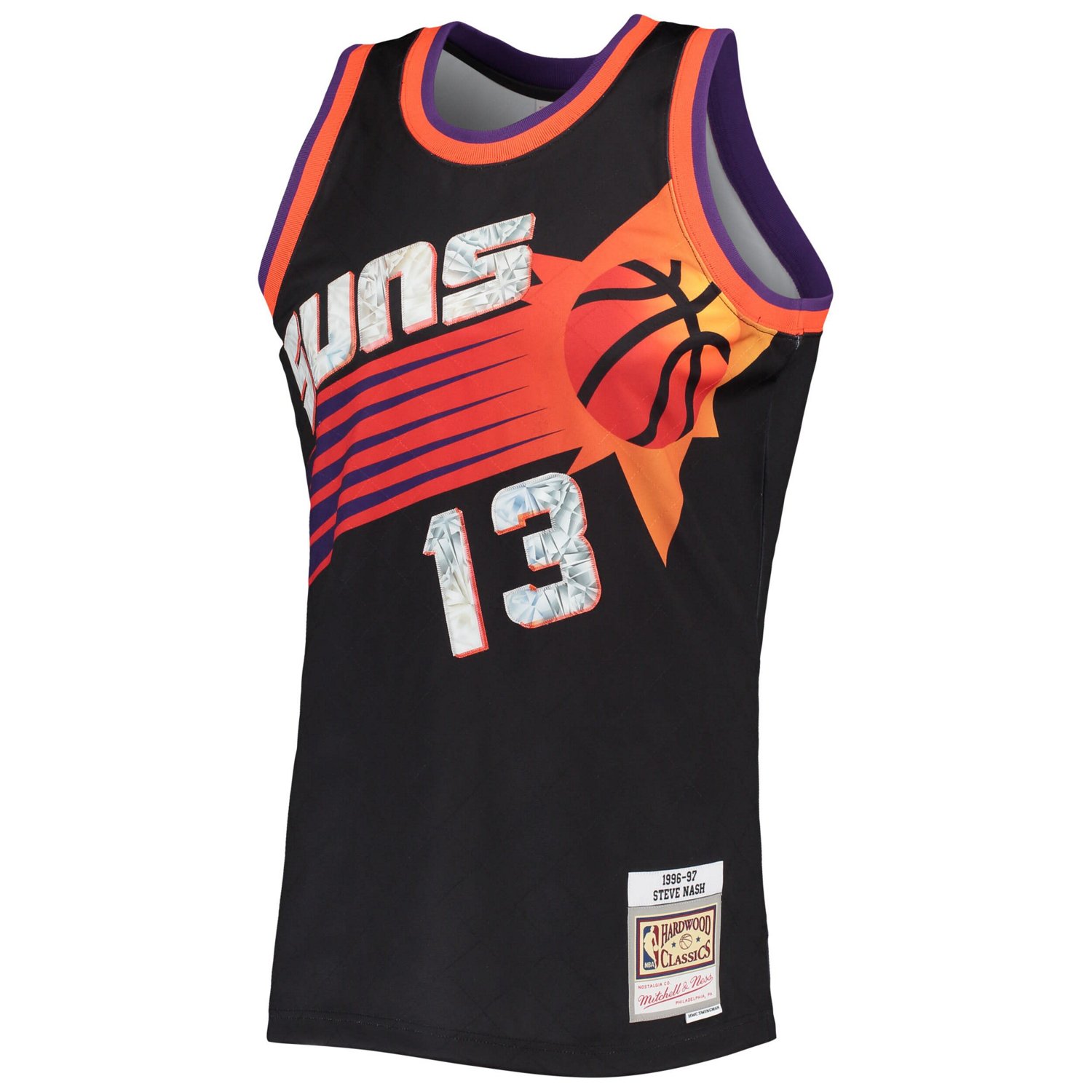 Mitchell  Ness Steve Nash Phoenix Suns 1996/97 Hardwood Classics NBA 75th Anniversary Diamond Swingman Jersey                    - view number 2