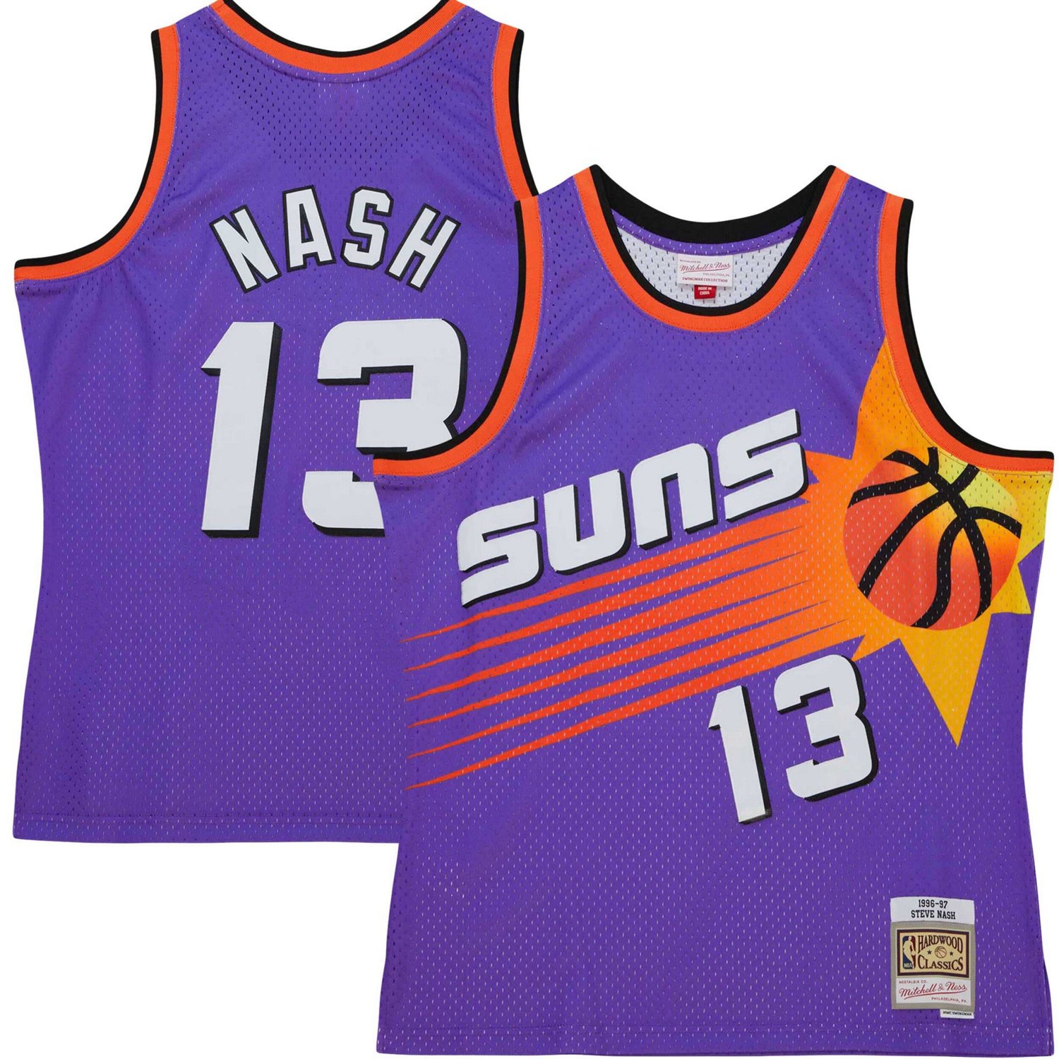 Mitchell  Ness Steve Nash Phoenix Suns Hardwood Classics 1996/97 Tropical Swingman Jersey                                        - view number 1