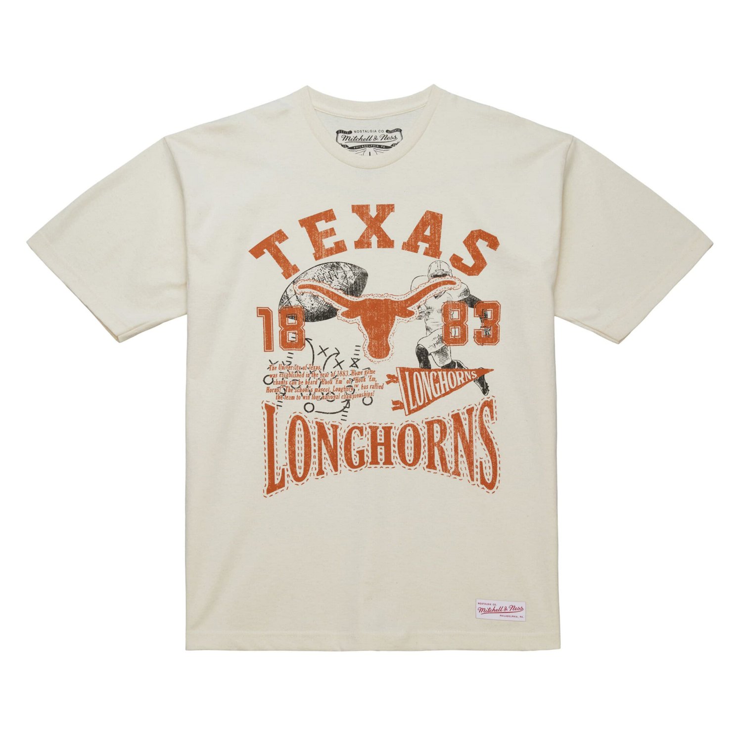 Mitchell  Ness Texas Longhorns Heritage Scholar T-Shirt - view number 2
