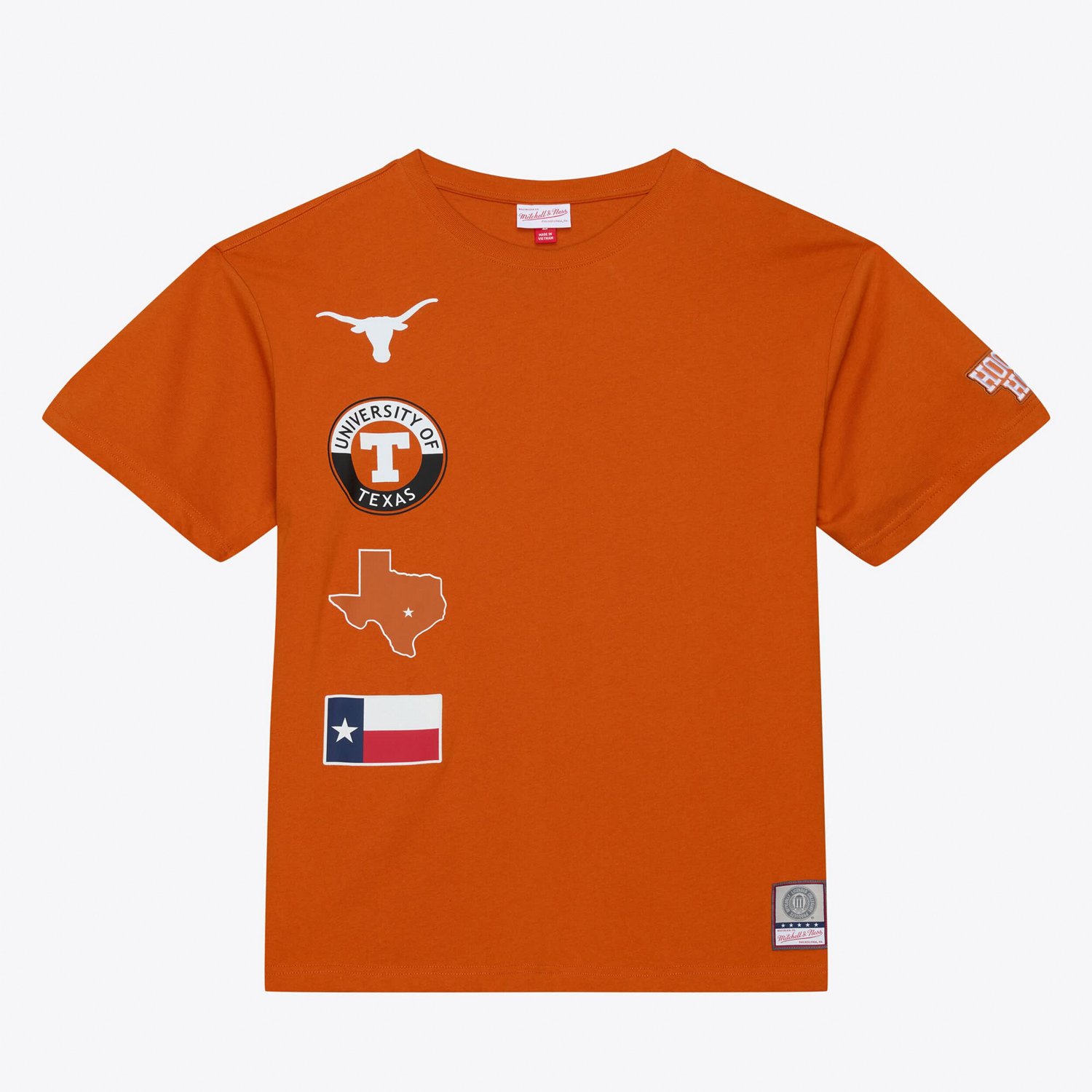 Mitchell  Ness Texas Longhorns Double Clutch Premium T-Shirt