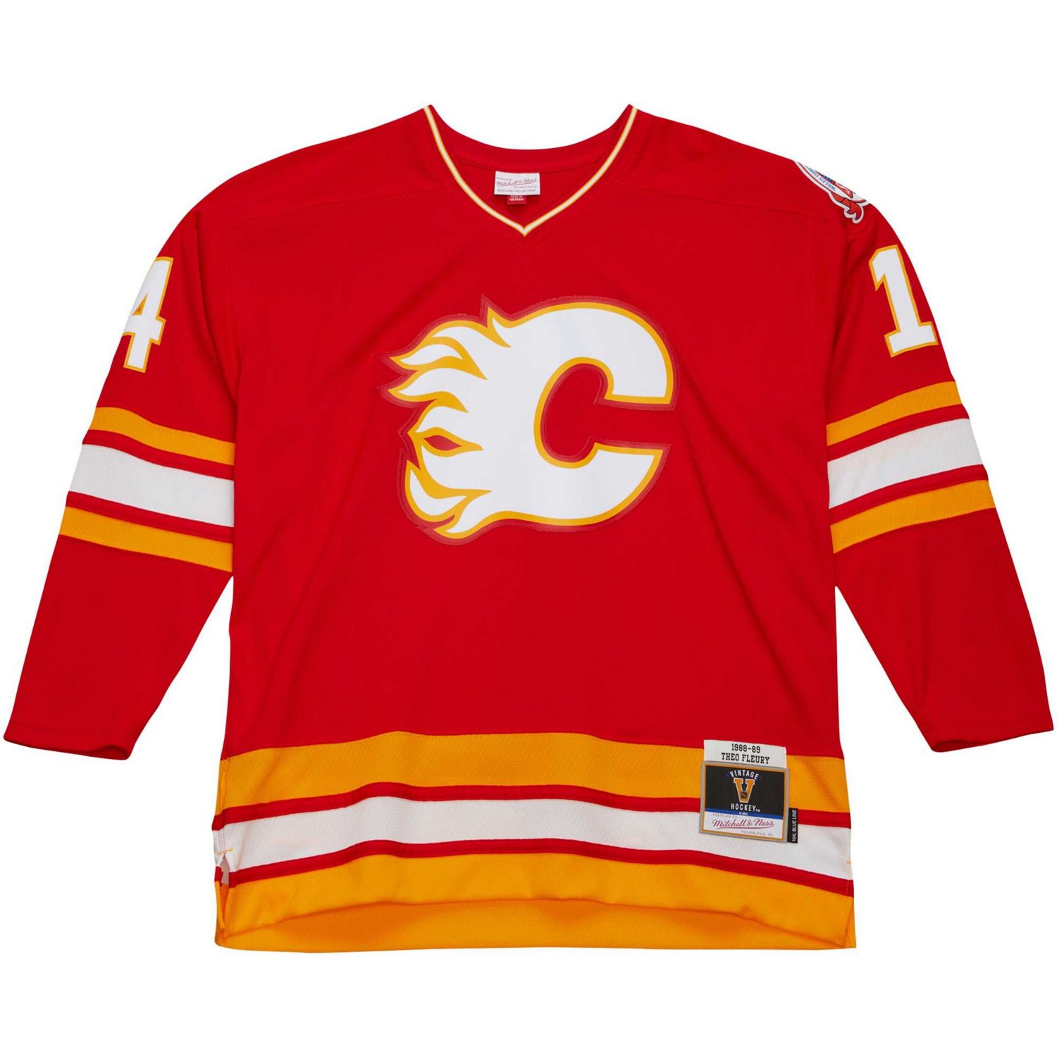 Mitchell  Ness Theoren Fleury Calgary Flames 1988/89 Blue Line Player Jersey