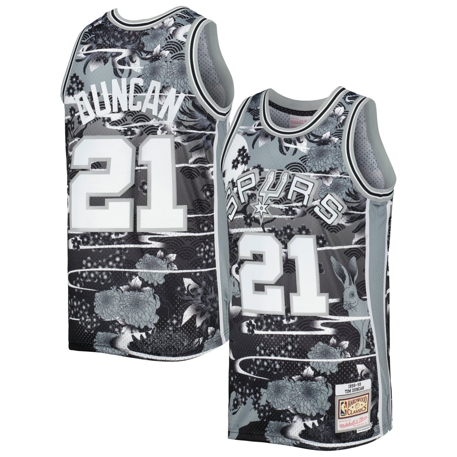 Mitchell Ness Tim Duncan San Antonio Spurs 1998/99 Hardwood