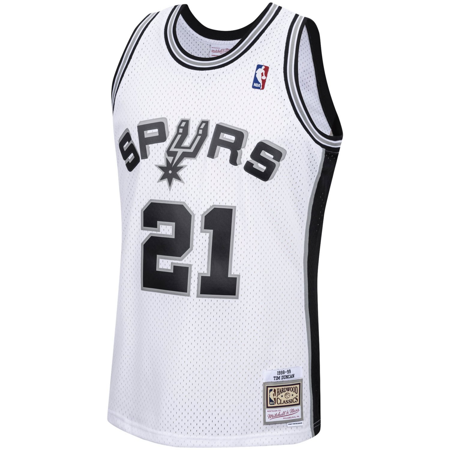 Mitchell  Ness Tim Duncan San Antonio Spurs 1998 99 Hardwood Classics Swingman Jersey - view number 2