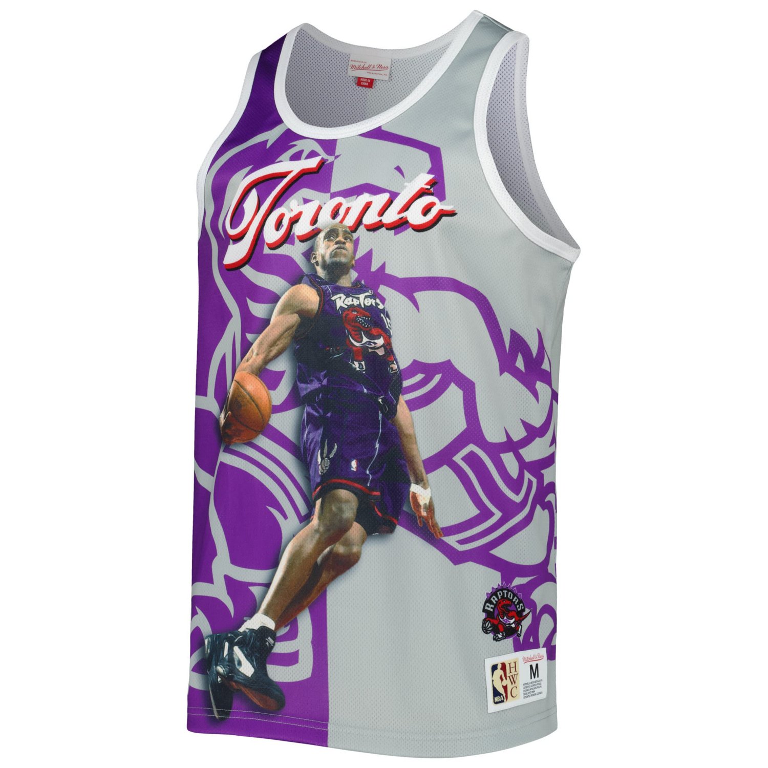 Mitchell  Ness Vince Carter /Gray Toronto Raptors Sublimated Player Tank Top                                                     - view number 2