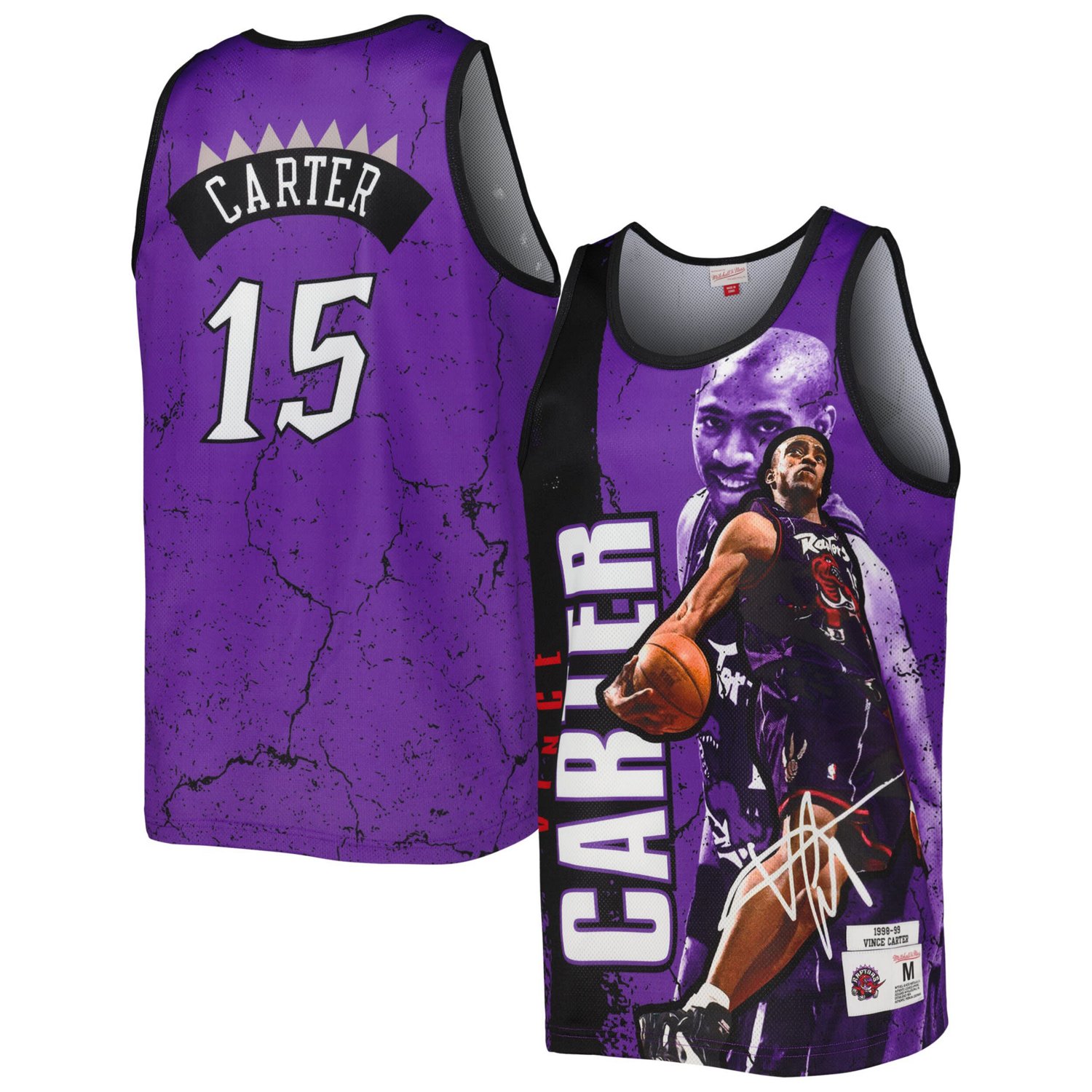 Mitchell  Ness Vince Carter Toronto Raptors 1998-99 Hardwood Classics Player Burst Tank Top