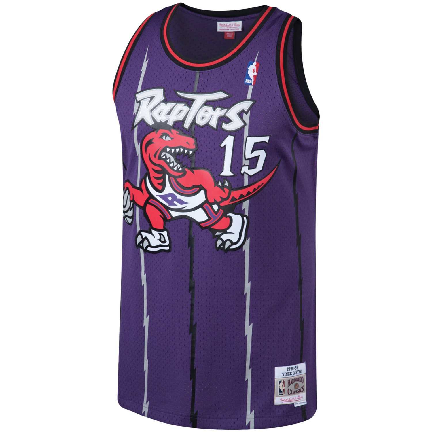 Mitchell  Ness Vince Carter Toronto Raptors 1998/99 Big  Tall Hardwood Classics Swingman Jersey                                  - view number 2