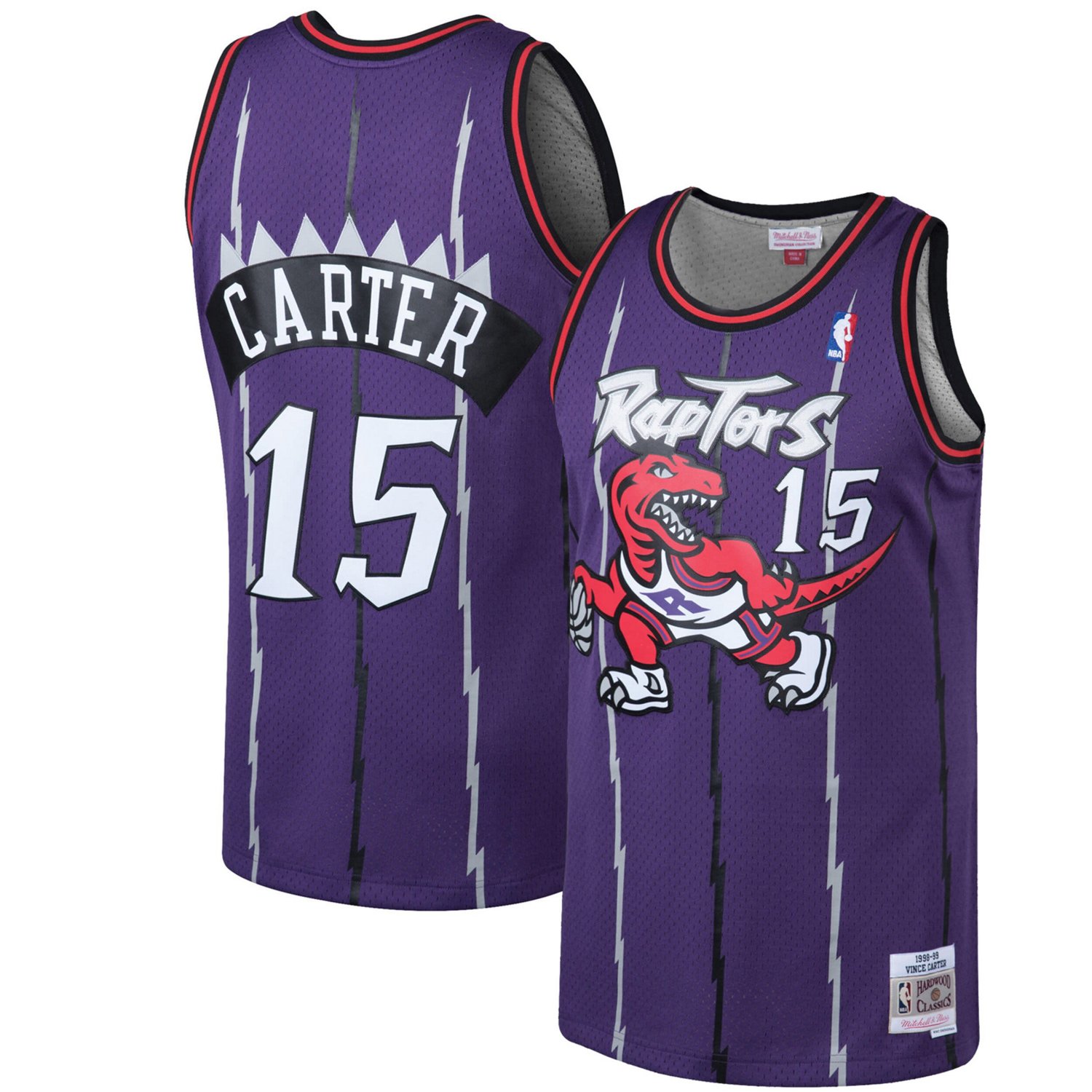 Mitchell Ness Vince Carter Toronto Raptors 1998/99 Hardwood Classics Swingman Jersey