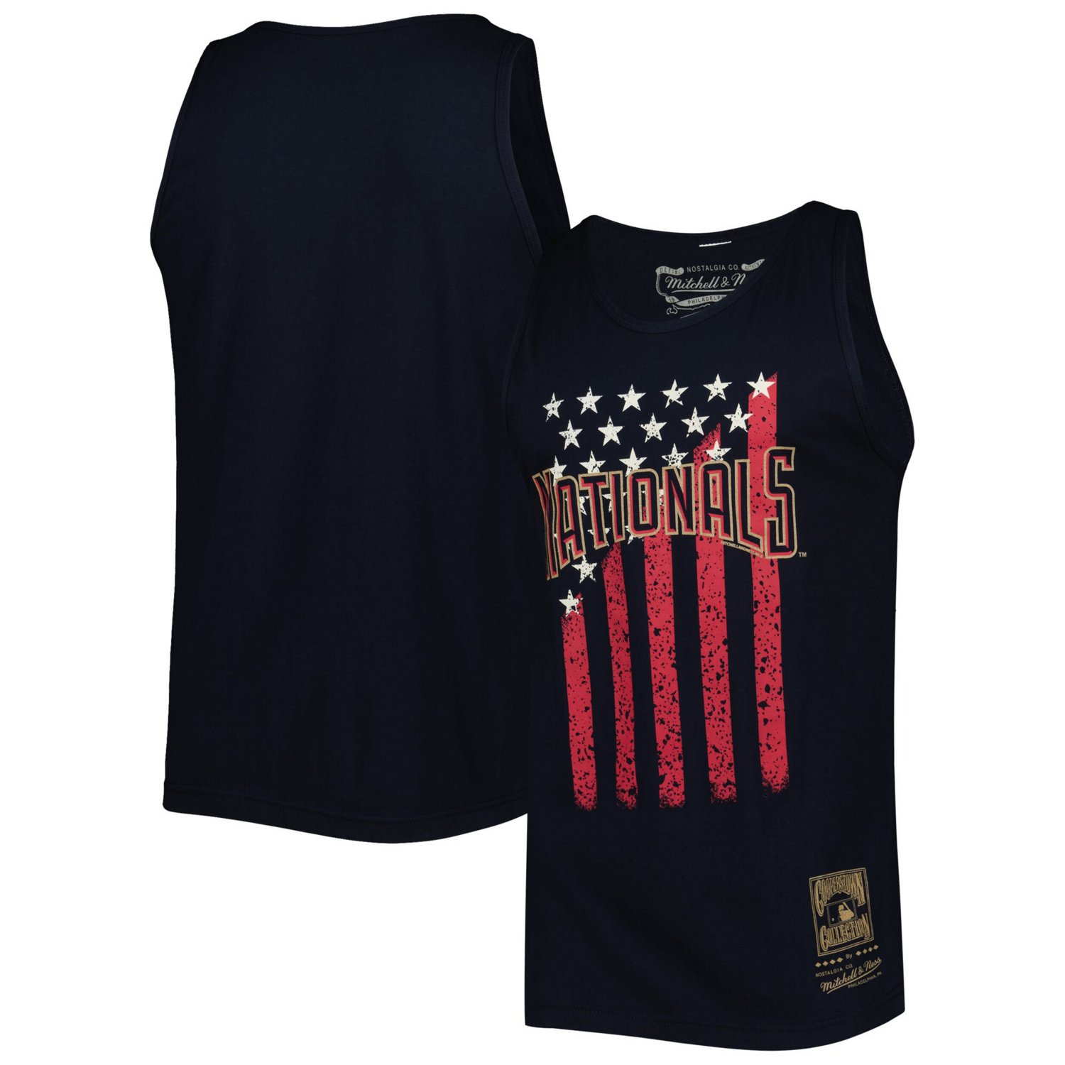 Mitchell  Ness Washington Nationals Cooperstown Collection Stars and Stripes Tank Top