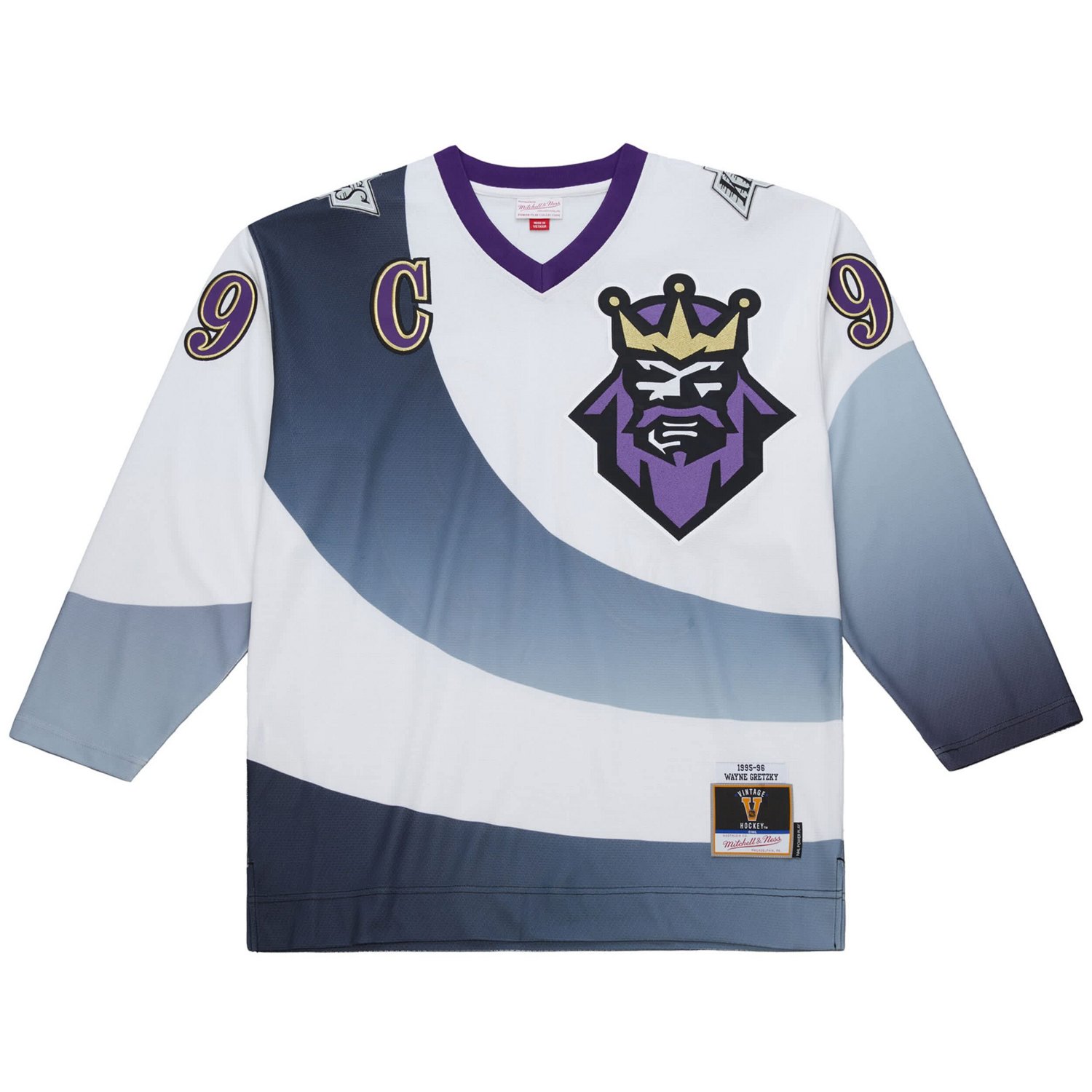 Mitchell  Ness Wayne Gretzky Los Angeles Kings Big  Tall 1995-96 Blue Line 20 Jersey - view number 2
