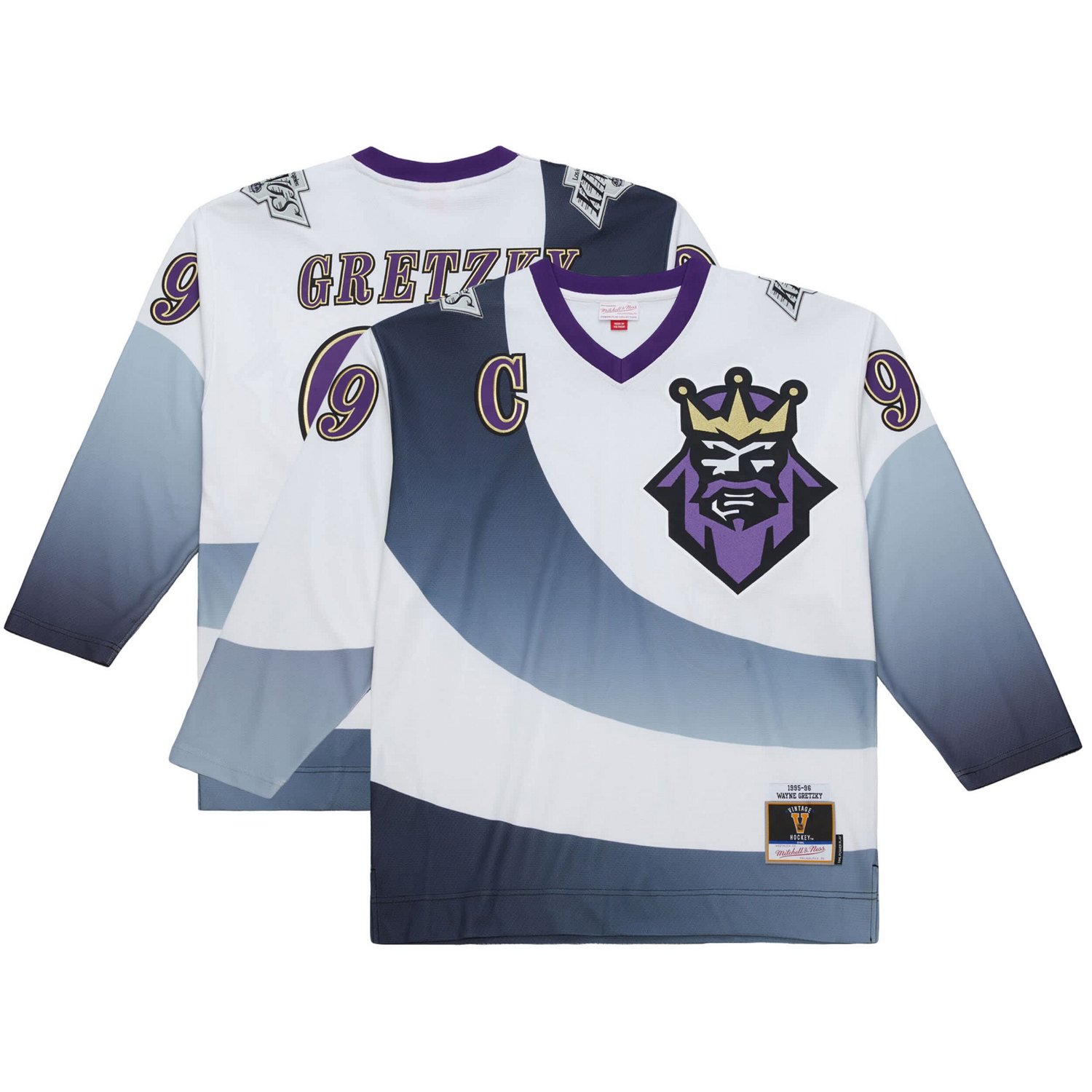 Mitchell  Ness Wayne Gretzky Los Angeles Kings Big  Tall 1995-96 Blue Line 20 Jersey