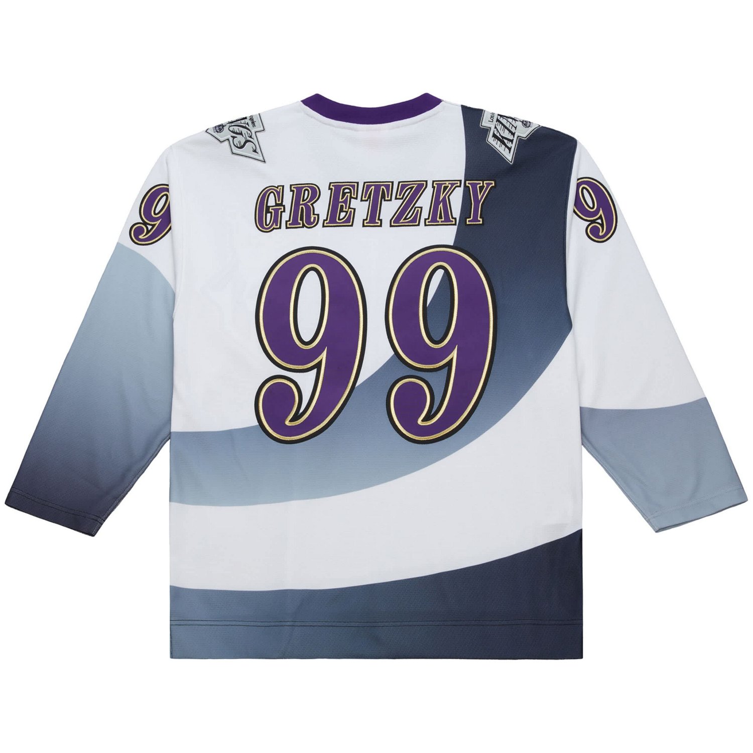 Mitchell  Ness Wayne Gretzky Los Angeles Kings Big  Tall 1995-96 Blue Line 20 Jersey - view number 3